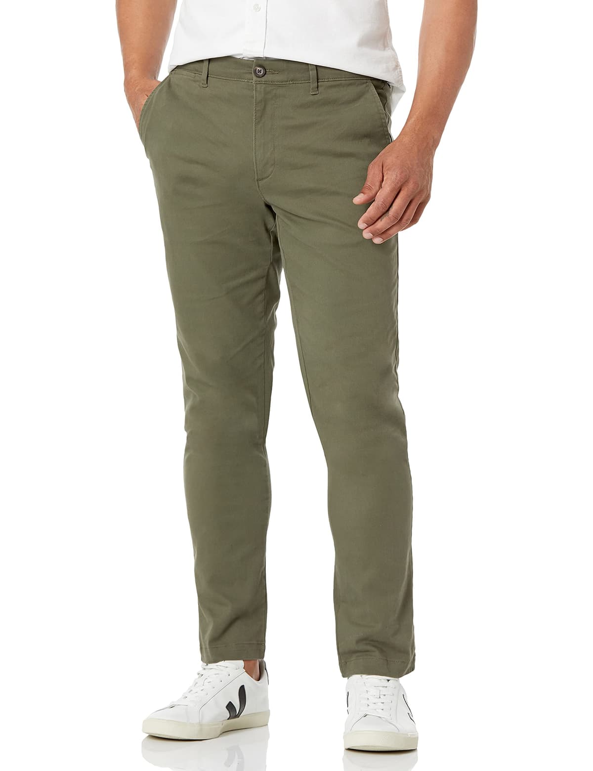 Amazon Essentials Pantalones Informales de Estilo Chino, Elásticos y de Corte Clásico Hombre — view 5