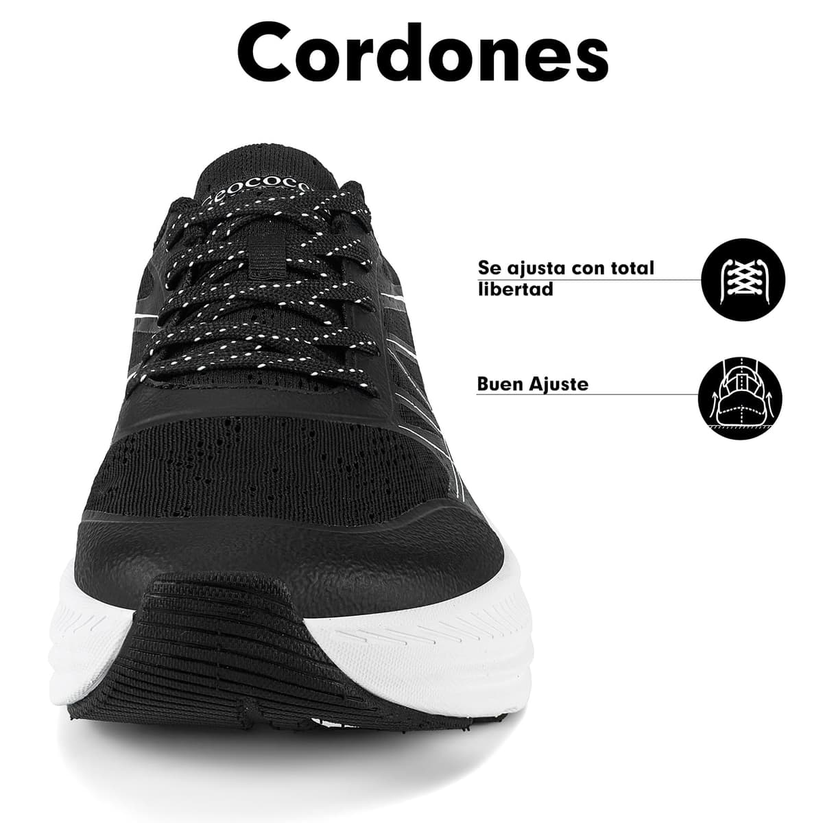 Zapatillas Running Hombre Puntera Ancha Zapatos de Deportivas Transpirables para Correr 39-46 EU — view 5