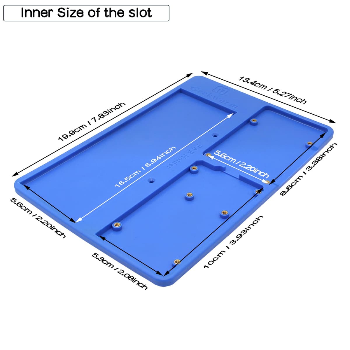Geekworm RAB Holder Breadboard Base – Compatible with Arduino UNO R4 Minima/WiFi/R3/Mega 2560, Raspberry Pi 5/4B/3B+/3B, 400/830 Point Breadboards – Stable Platform for Education, DIY, and Prototyping — view 4