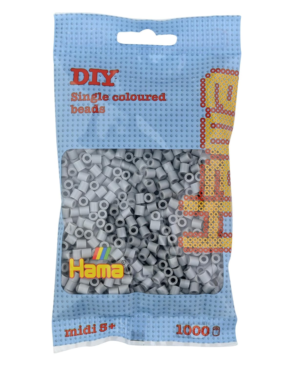 HAMA Bolsa de perlas | Aprox. 1000 cuentas midi fusibles para manualidades y mosaicos | Perlas de fusión para niños creativos 5+ | Juego de arte y decoración | Beige — view 63
