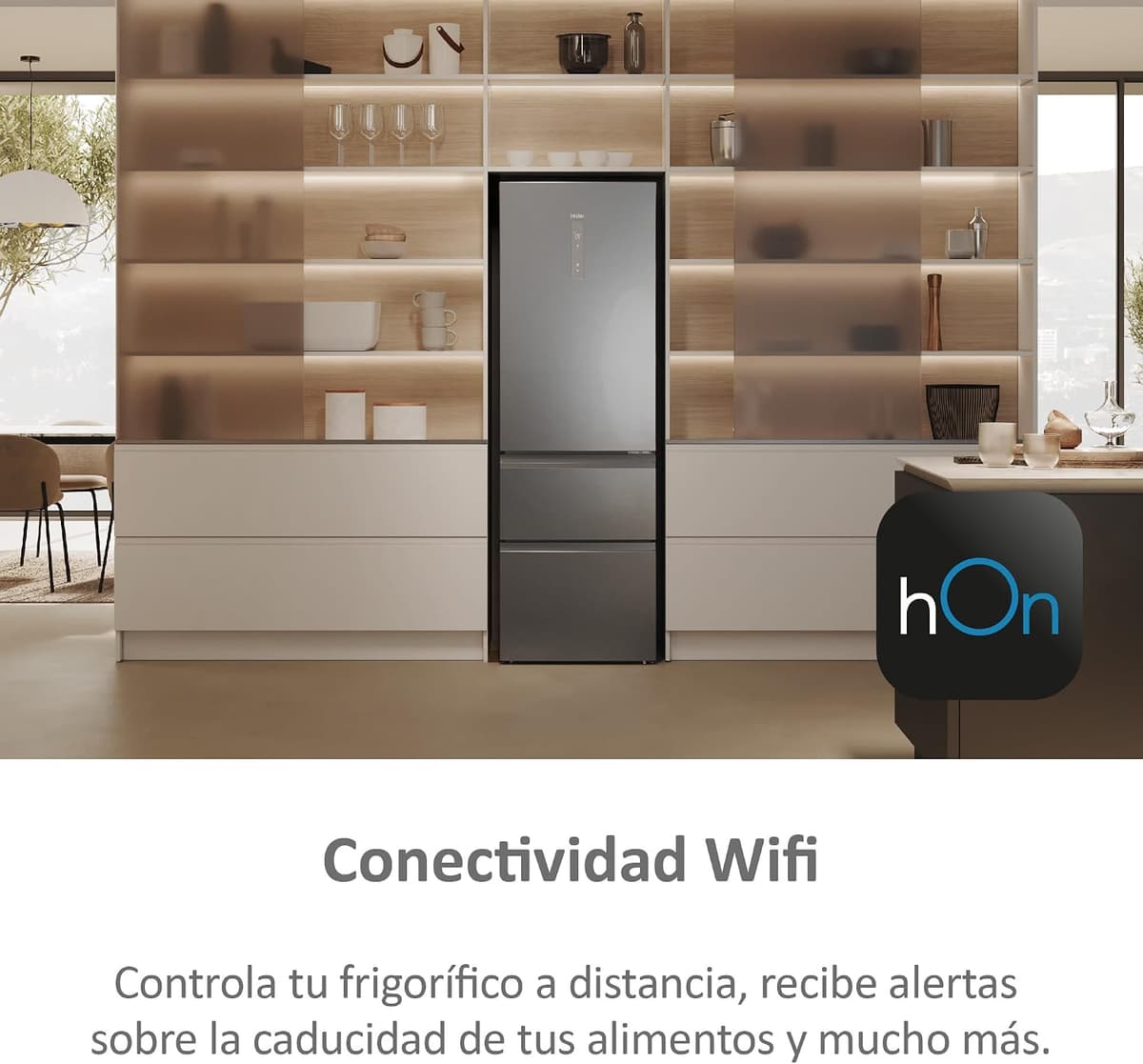 Haier 3D 60 Series 5 HTW5618CNMG - Frigorífico Combi, Cajones Direct Access, Circular AirFlow, WIFI, Tecnología ABT, Motor In — view 5