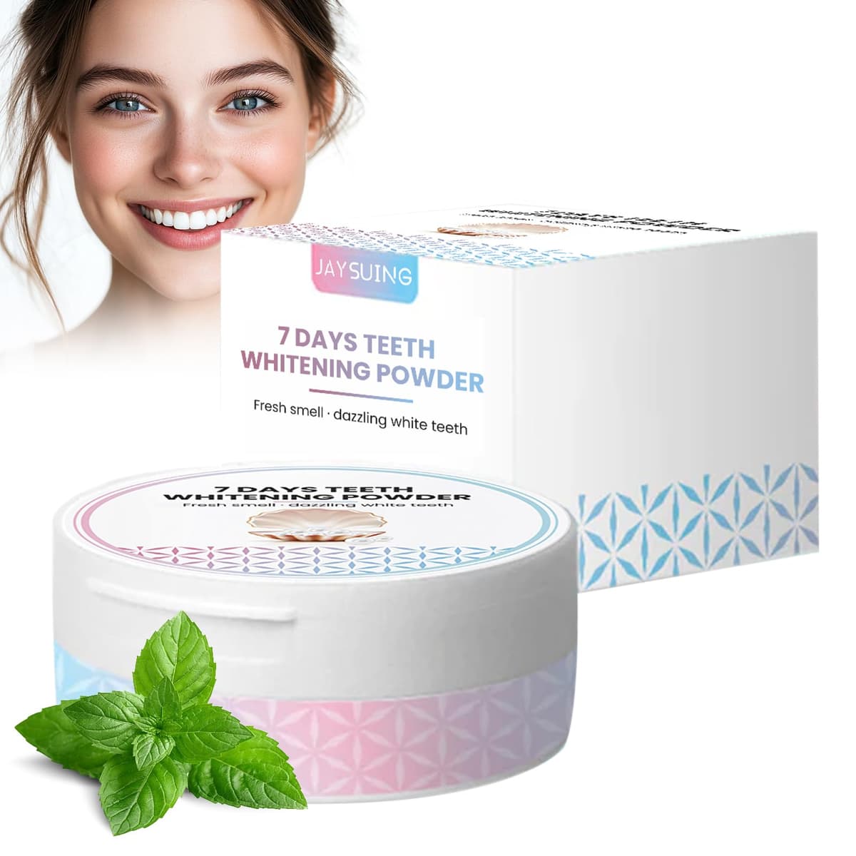 Blanqueador Dental Profesional,Polvos Blanqueadores Dientes,Blanqueamiento Dental Eliminación Profunda de Manchas,Eficaz Para Fortalecer Dientes y Encías,Suave Para Dientes Sensibles(white)