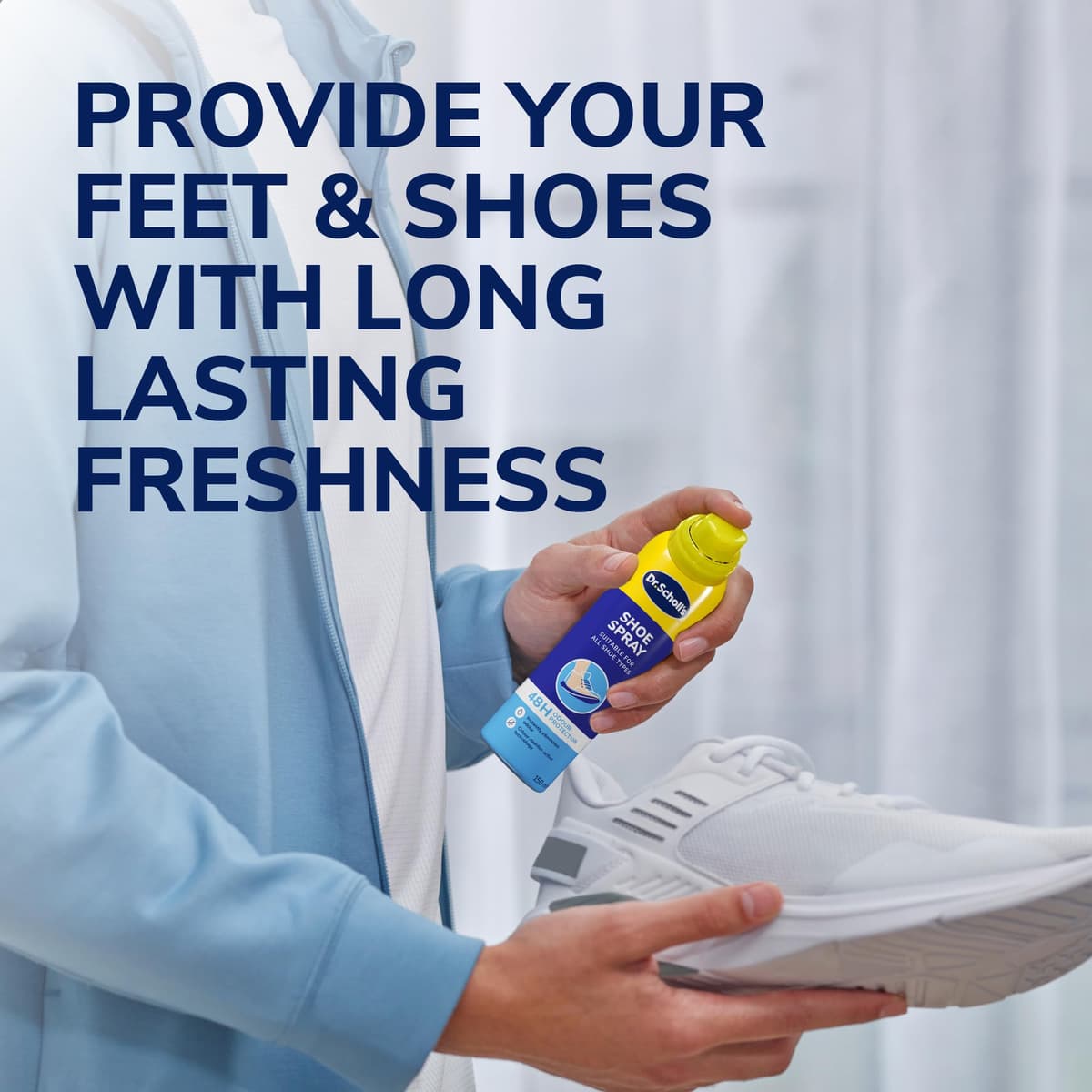 Dr. Scholl’s Fresh Step Anti Odour Shoe Spray, Eliminates Odor For Up To 48 Hours. Fresh Scent, Quick Drying, Suitable For All Shoe Types, Running Trainers, Sports, & More, 150ml, Pack of 1 — view 4