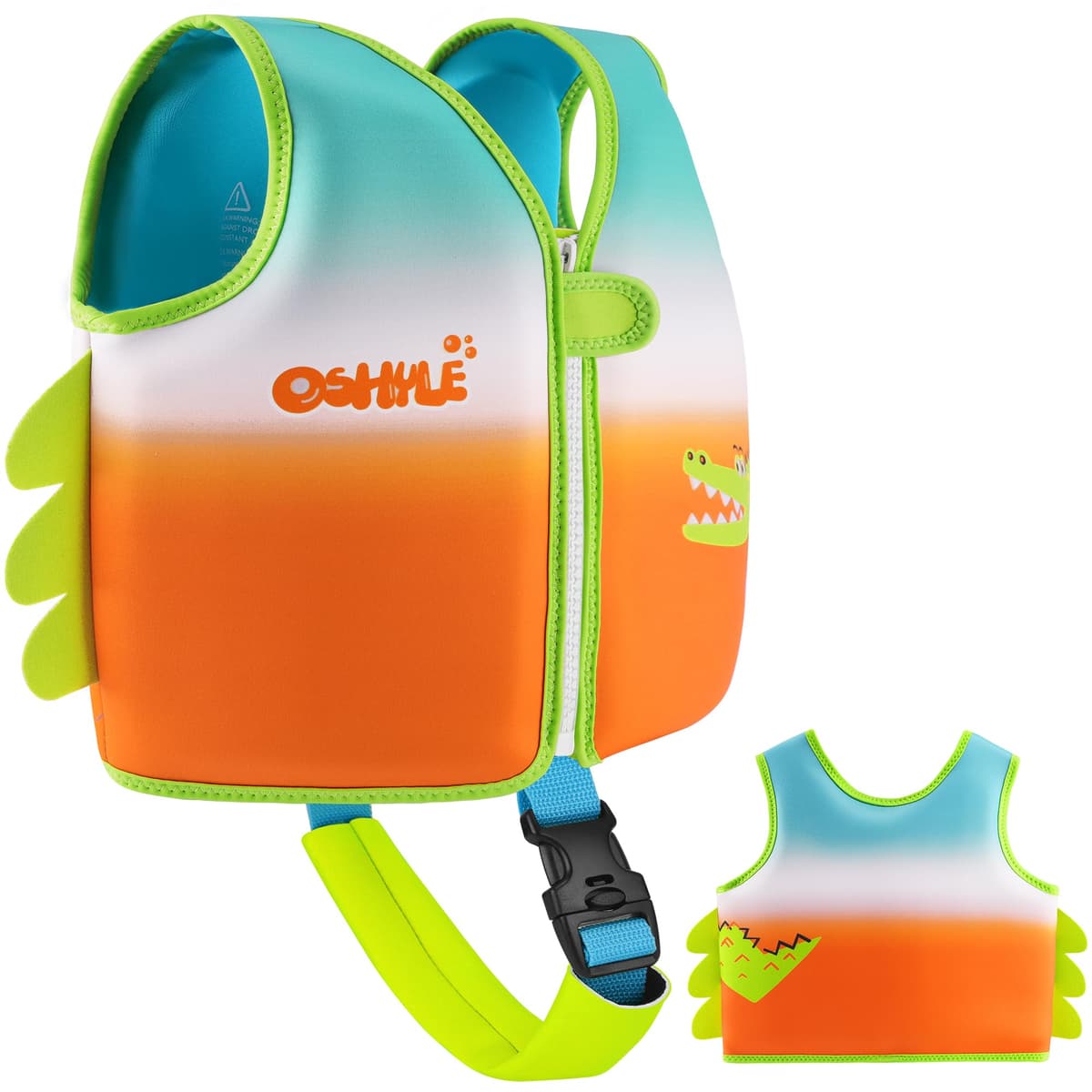 OSHYLE Chaleco de Natación de Neopreno de la Marca Premium para Niños - Flotador para el Aprendizaje de la Natación Ideal para Niños — view 8