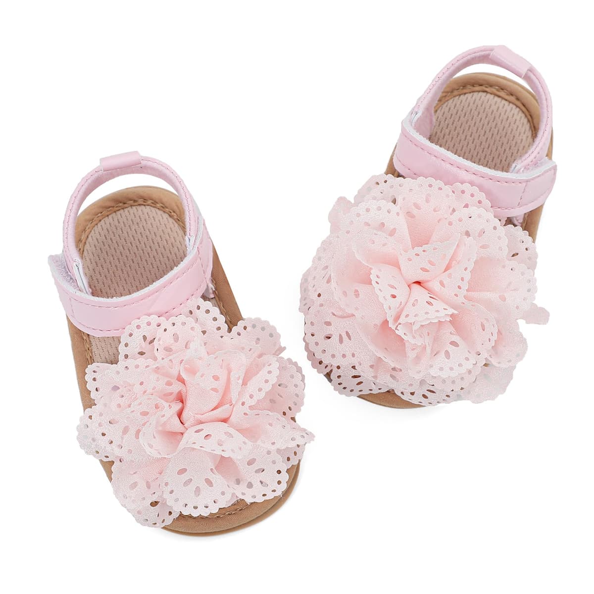LACOFIA Baby Girls Sandals Infant Summer Shoes Anti-Slip First Walking Shoes — view 5