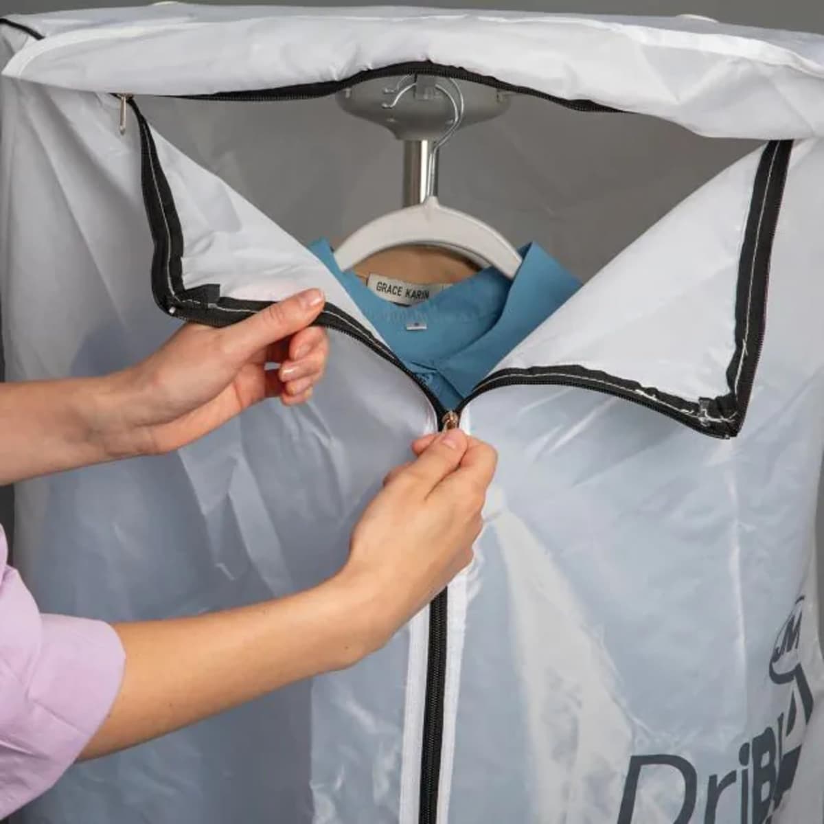 JML DriBUDDI Compact Electric Clothes Dryer - Heated Clothes Airer with Cover for Laundry Drying, Portable Rack Holds 10Kg of Clothing - Saves Ironing Packs Away Easily, For Line Dried Clothes Indoors — view 5