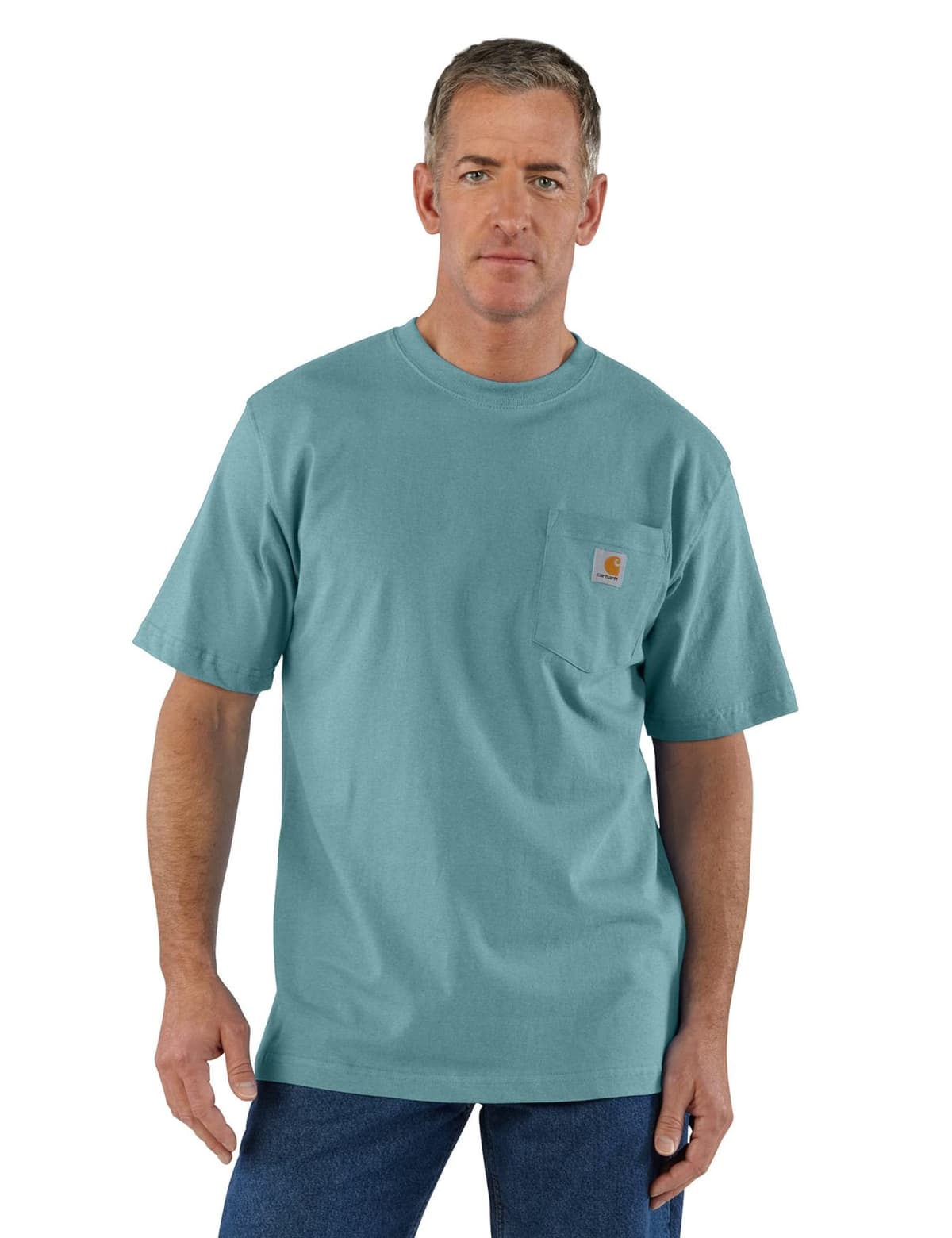 Carhartt Mens Loose Fit Heavyweight Short-Sleeve Pocket T-Shirt (Also Available in Big & Tall) CloseoutWork Utility T-Shirt — view 36