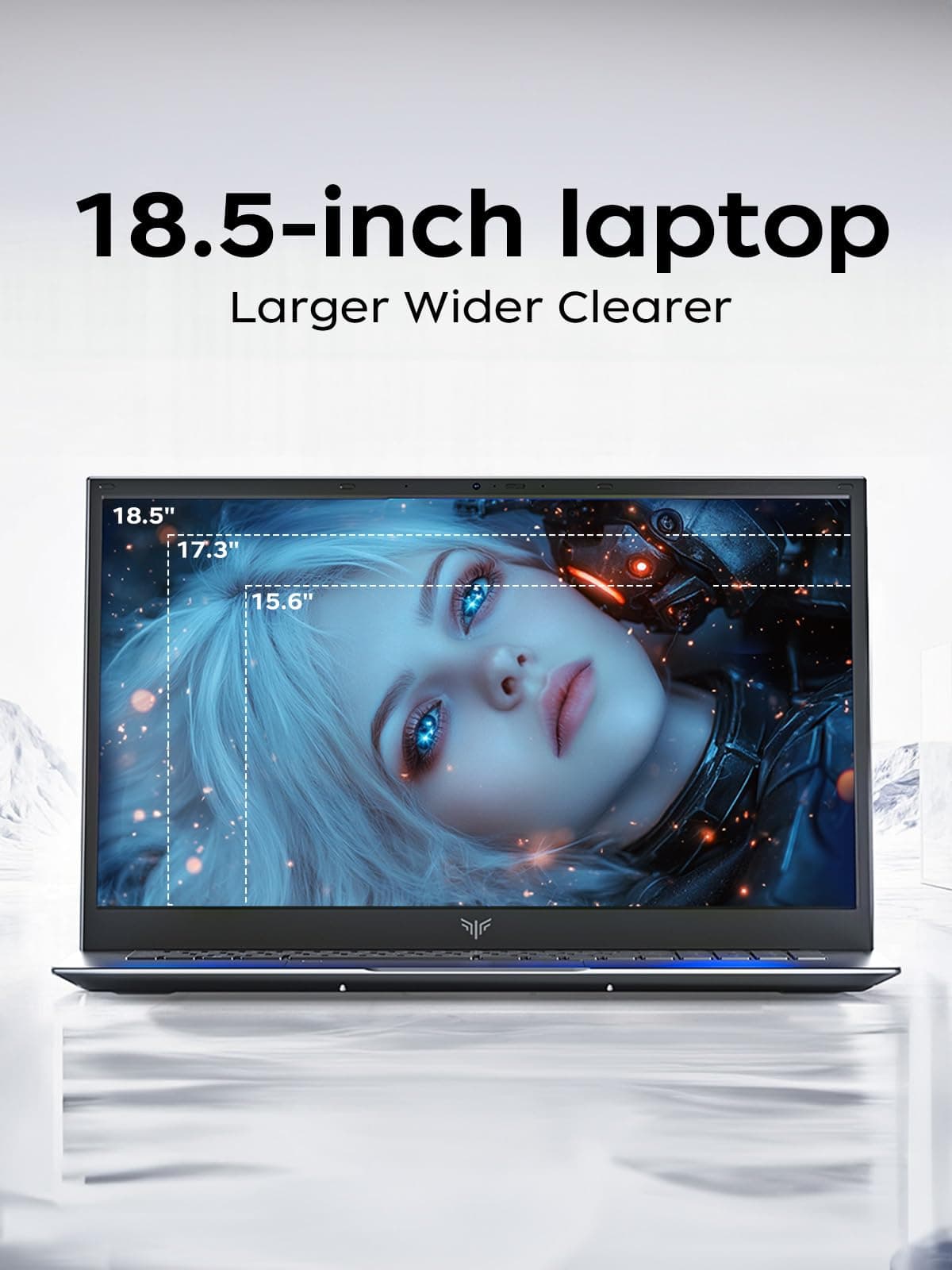 ACEMAGIC 18.5" FHD Laptop with N150 Processor up to 3.6GHz, 16GB RAM Laptop with 512GB SSD, HD Display Laptops, Support WiFi 5, BT5.0, 3*USB3.2, Dual Speakers, 8000mAh Long-Lasting Battery — view 4