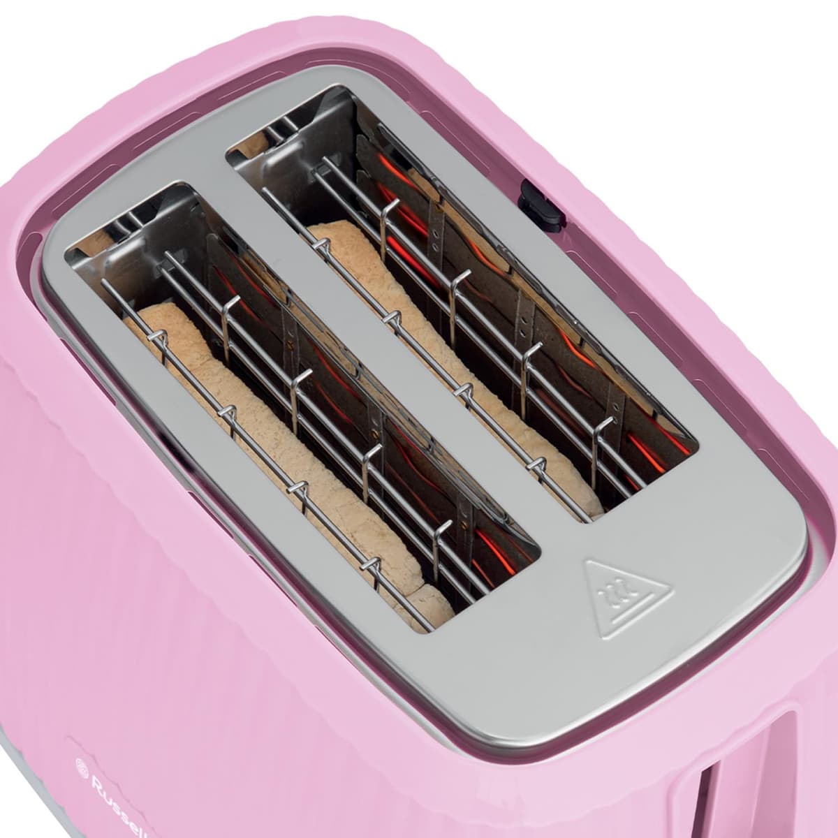 Russell Hobbs Eden 2 Slice Toaster (6 Browning Settings, High Lift Feature, Frozen, reheat, Cancel Functions, Removable Crumb Tray, 800W, Raspberry) 27372 — view 6