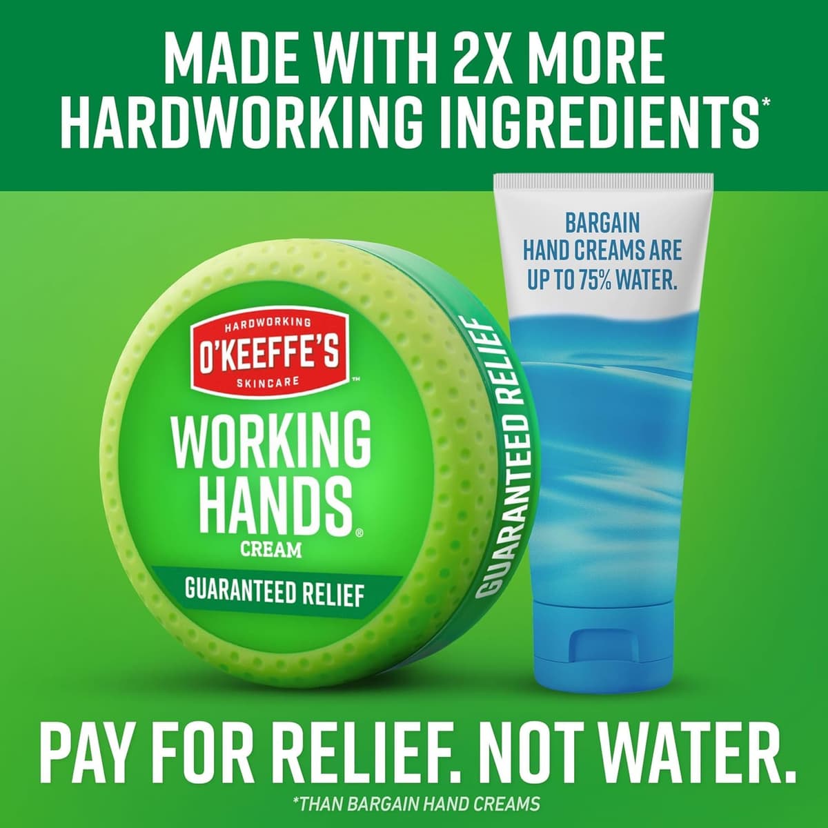 O’Keeffe’s Working Hands, 96g Jar - Hand Cream for Extremely Dry, Cracked Hands | Instantly Boosts Moisture Levels, Creates a Protective Layer & Prevents Moisture Loss — view 5