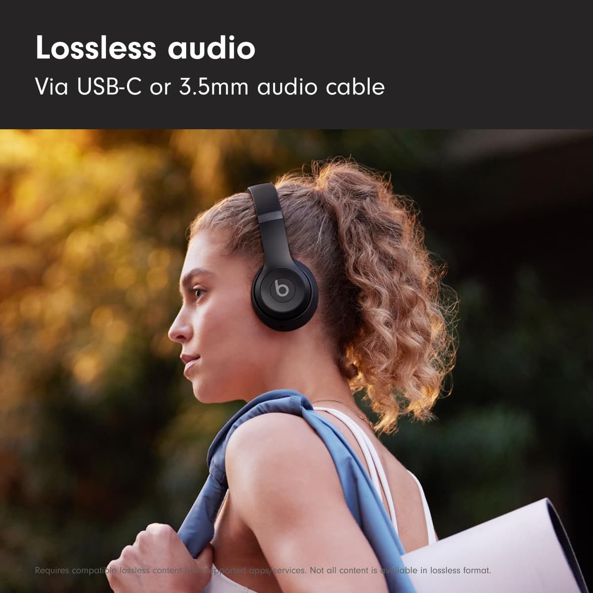 Beats Solo 4 – Wireless Bluetooth On-Ear Headphones, Apple & Android Compatible, Up to 50 hours of Battery Life – Matte Black — view 7