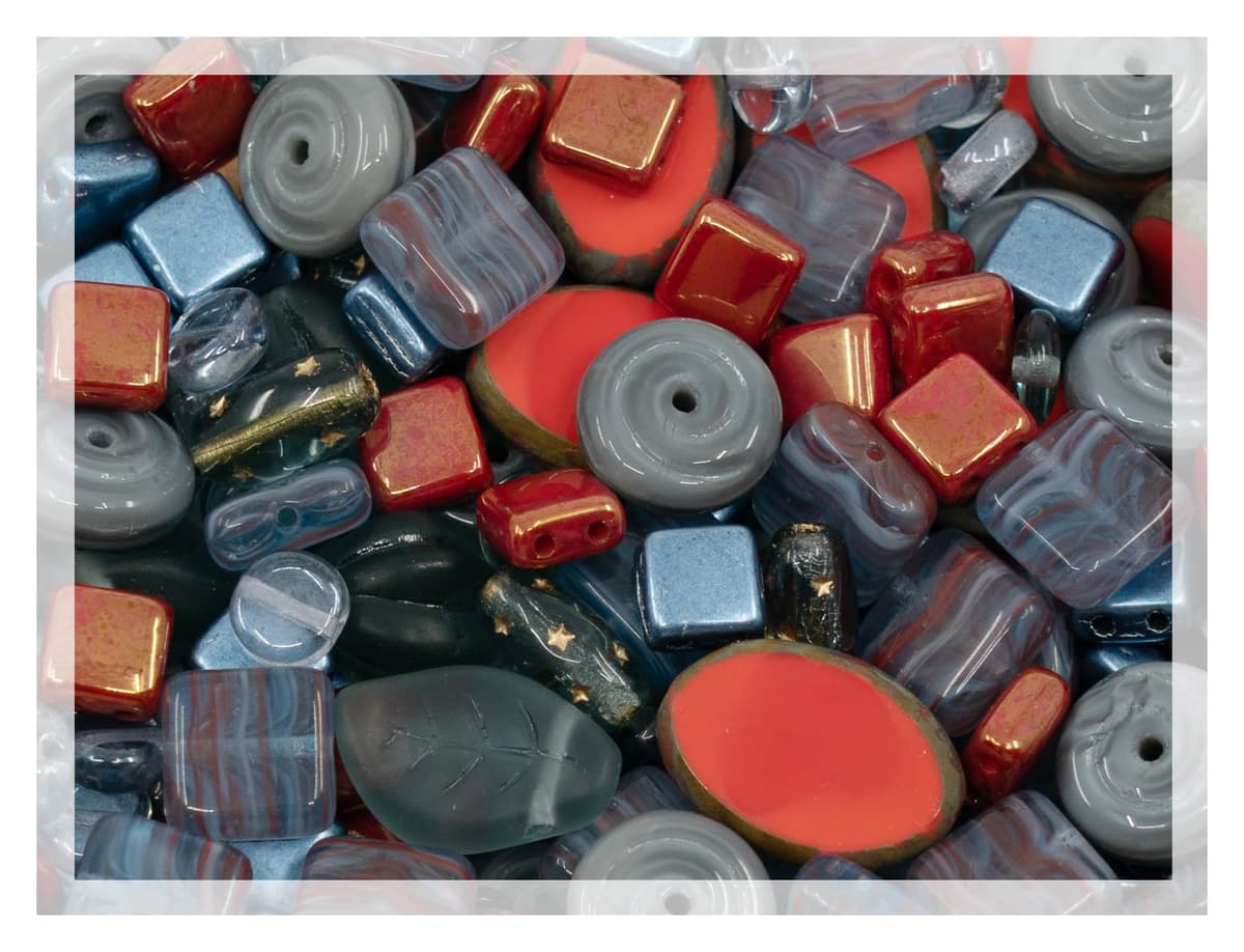 Czech 50-Piece Glass Beads, 6x9mm, Teardrop Siam Red — view 23