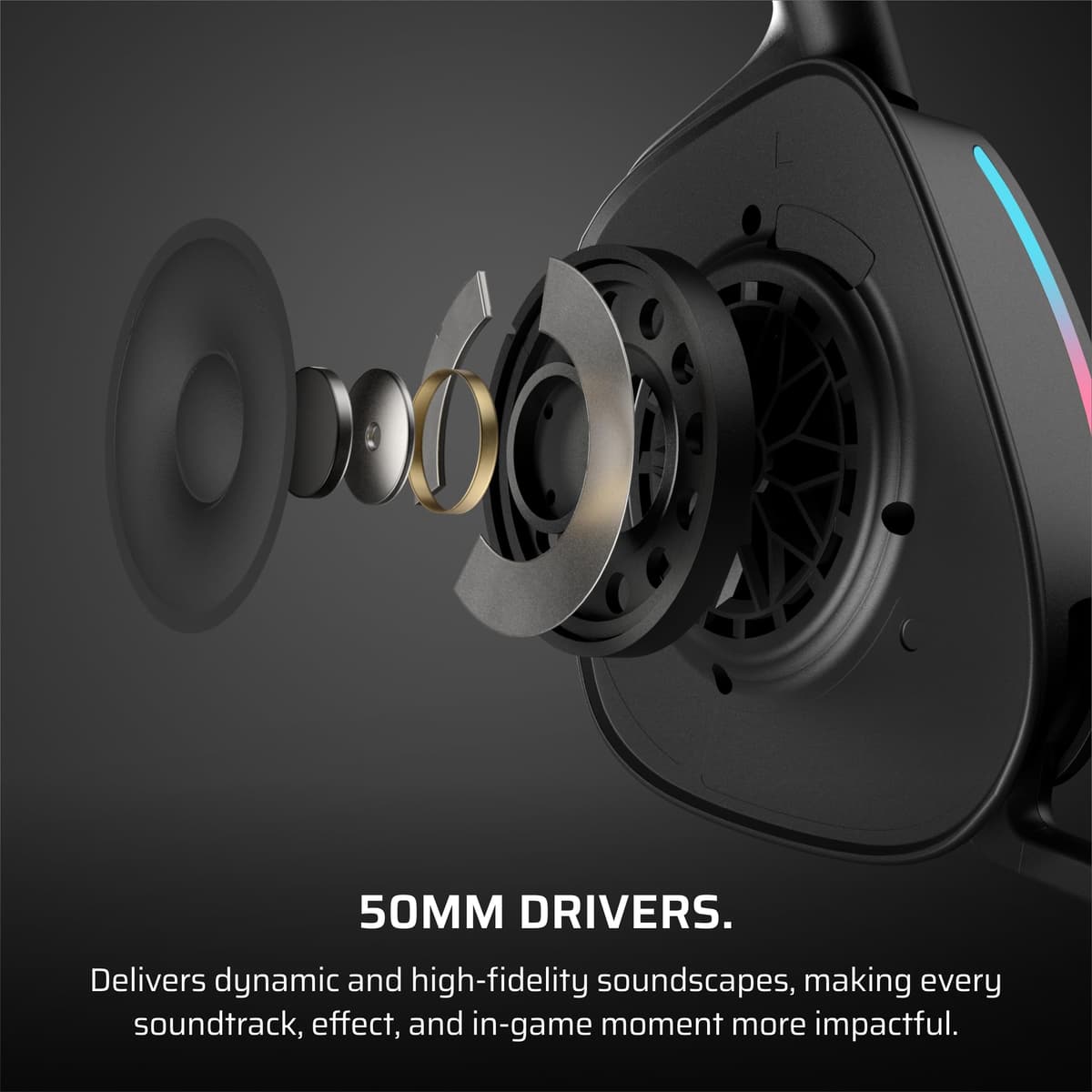 Corsair VOID v2 Wireless Gaming Headset with Bluetooth for PC, PS5, PS4, Switch, Mobile – Dolby Atmos, 70 Hr Battery, Dual Wireless, Lightweight, Fast Charging – Carbon — view 5