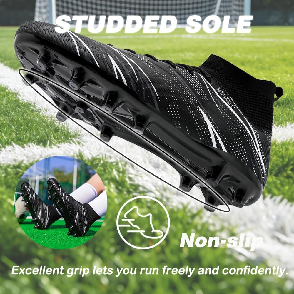 Men's Football Boots Outdoor Spike Cleats Soccer Shoes Women's Astro Turf Trainers Professional Athletics Sneakers Teenager Competition Sport Futsal Shoes — view 5