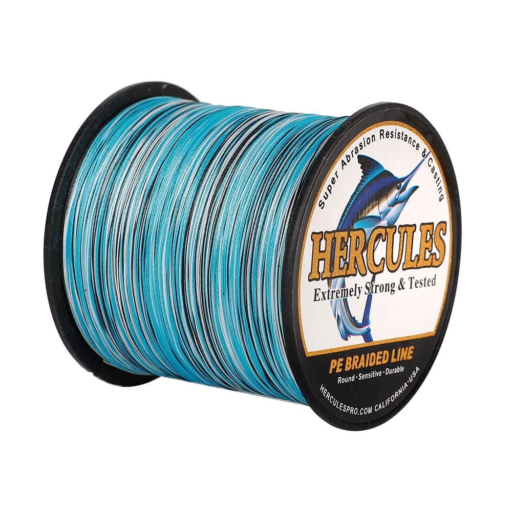 Hercules Sedal Trenzado de 4 Hilos, 100-2000 m, 6-100 LB, Súper Suave, Polietileno, Multifilamento Hilo Trenzado de Pescar en el mar y en el Agua