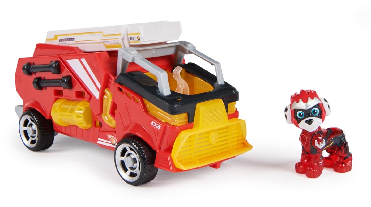 Paw Patrol Patrulla Canina - Figura Marshall Y Coche Juguete con Luces Y Sonidos DE LA SUPERPELÍCULA - 6067509 - Juguetes Niños 3 Años + - Patrulla Canina Juguetes - Regalo Niño 3 años + — view 3