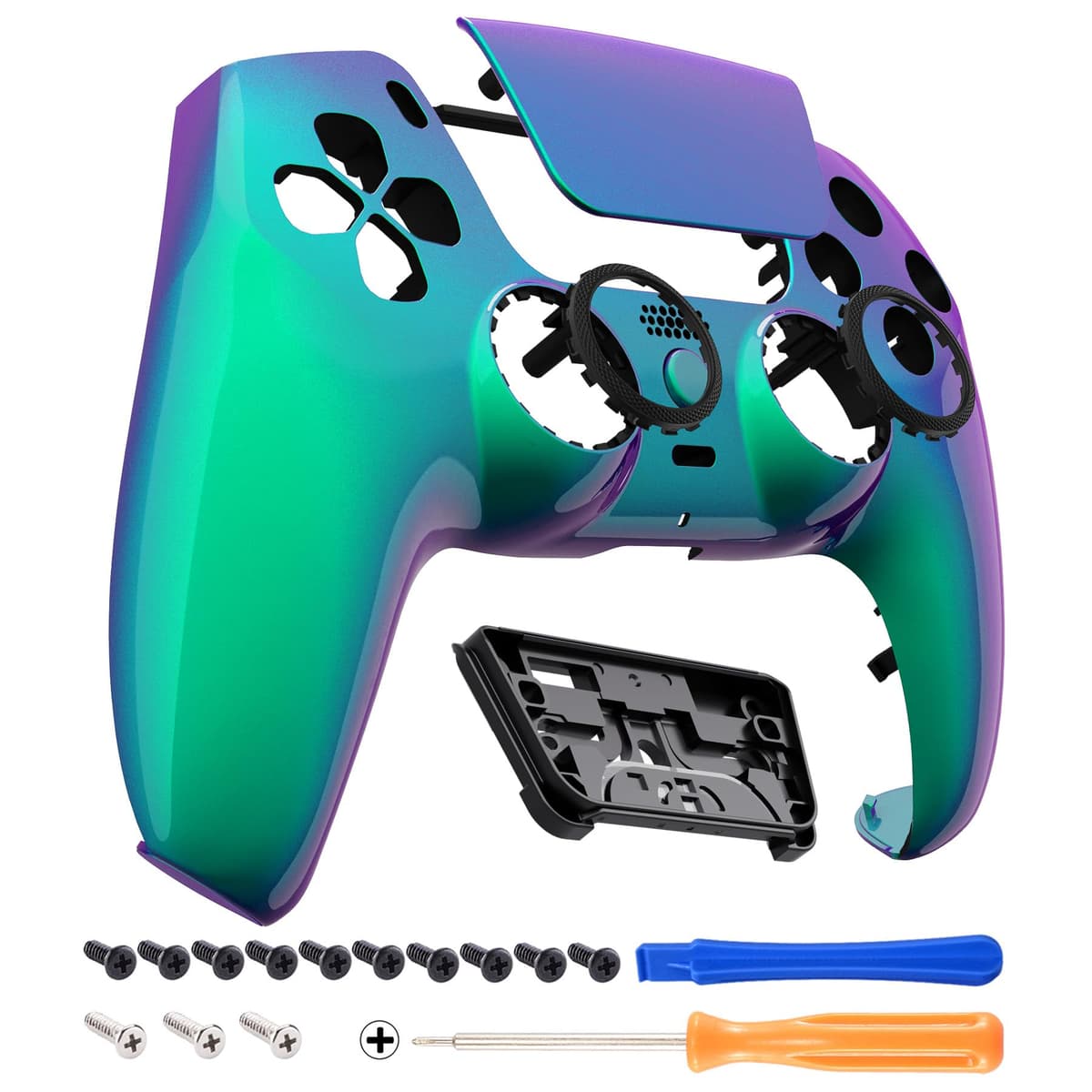 eXtremeRate Luna Rediseñado Carcasa Frontal con Panel Táctil Compatible con ps5 BDM-010 BDM-020 BDM-030 BDM-040 Carcasa Delantera Placa Frontal Funda Portectora Compatible con ps5(Efectivo de $100) — view 10
