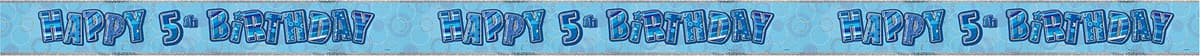 Unique Party 92068 - 9ft Foil Glitz Pink Happy 80th Birthday Banner — view 155