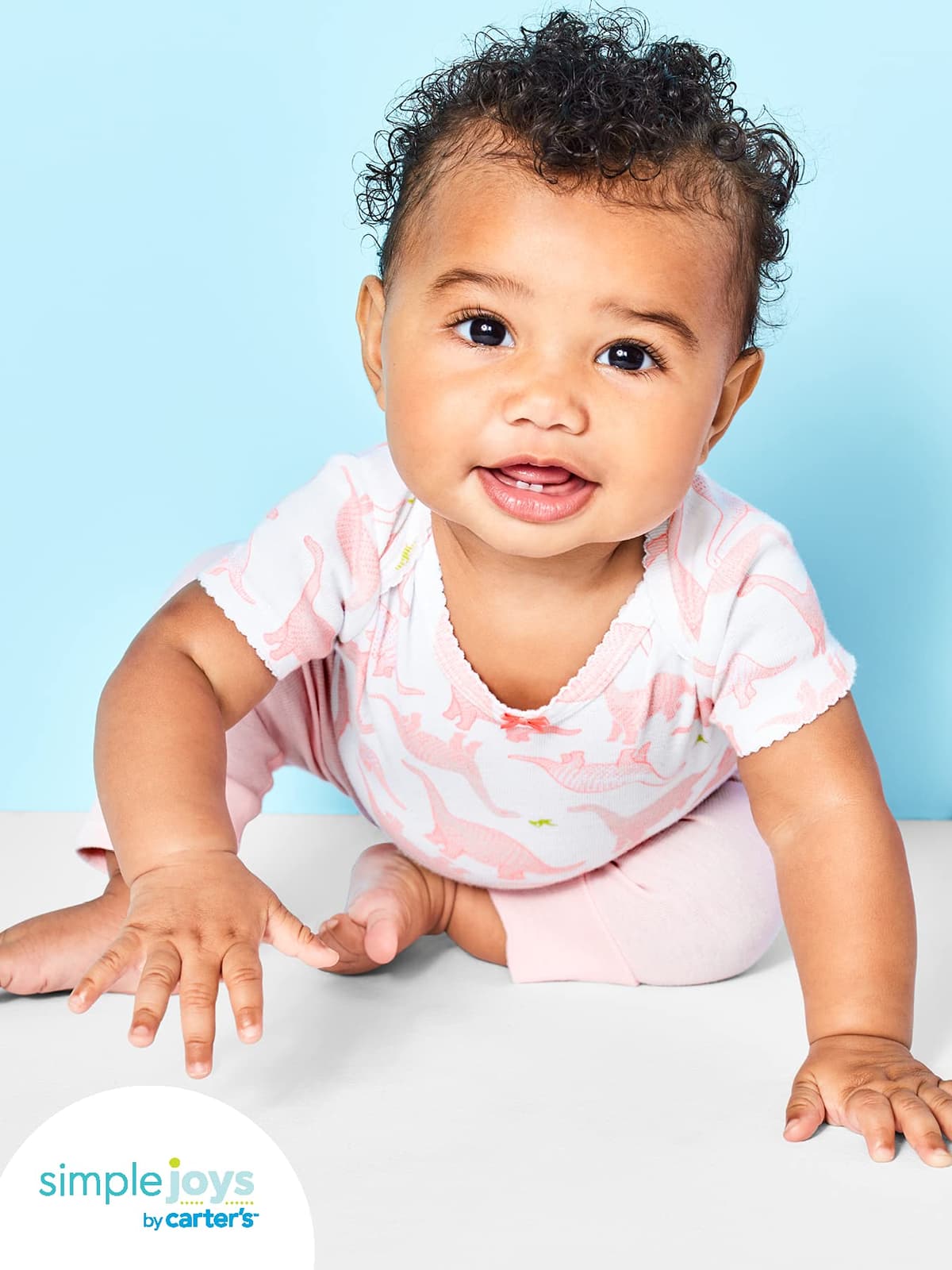 Simple Joys by Carter's 6-Pack Short-Sleeve Bodysuit Body Bebé-Niñas (Pack de 6) — view 2