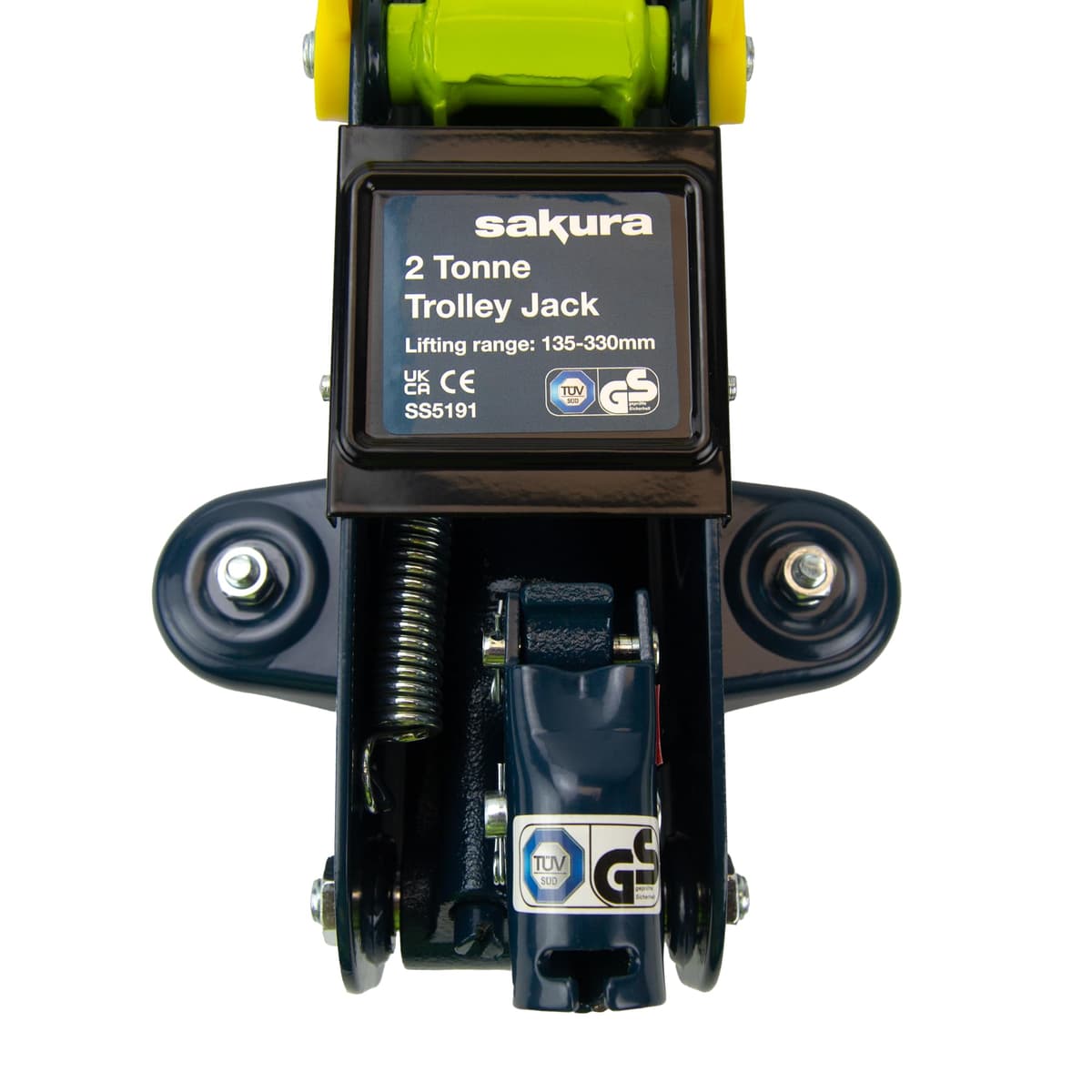 Sakura 2 Tonne Hydraulic Trolley Jack For Cars And Other Vehicles SS5191 - Lifting Range 135 X 330mm - TUV/GS Approved — view 5