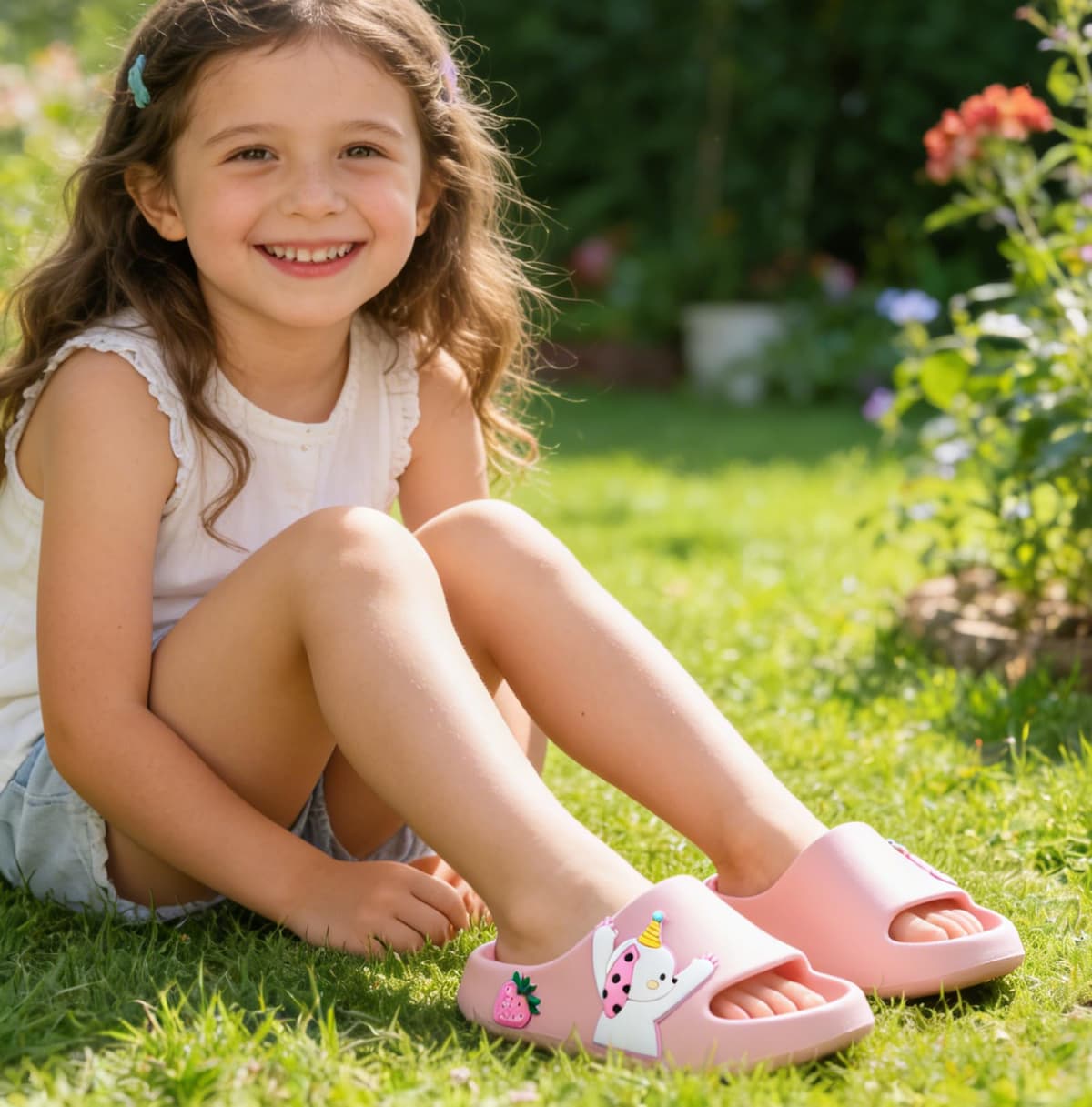 Chanclas de Baño Antideslizantes para Niños y Niñas - Ultraligeras <130g (Tallas 26/27 EU) - 26-38 EU, Sandalias Zapatillas EVA para Baño, Playa, Piscina, Jardín Interior y Exterior — view 6