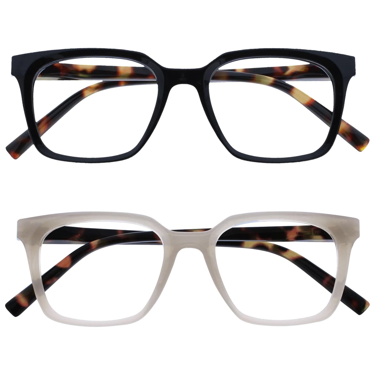 OPULIZE KOI Reading Glasses - Elegant Wide Rectangular Frame - Optimum Vision - Men Women - Spring Hinges, 1 Pack - Aqua — view 14