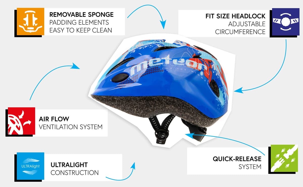 Casco Bicicleta para Niñas y Niños - Helmet Infantil de Bici para Ciclismo MTB Road Race Montaña BMX Carretera y Actividad Ciclista - Rolerskate Patines — view 2