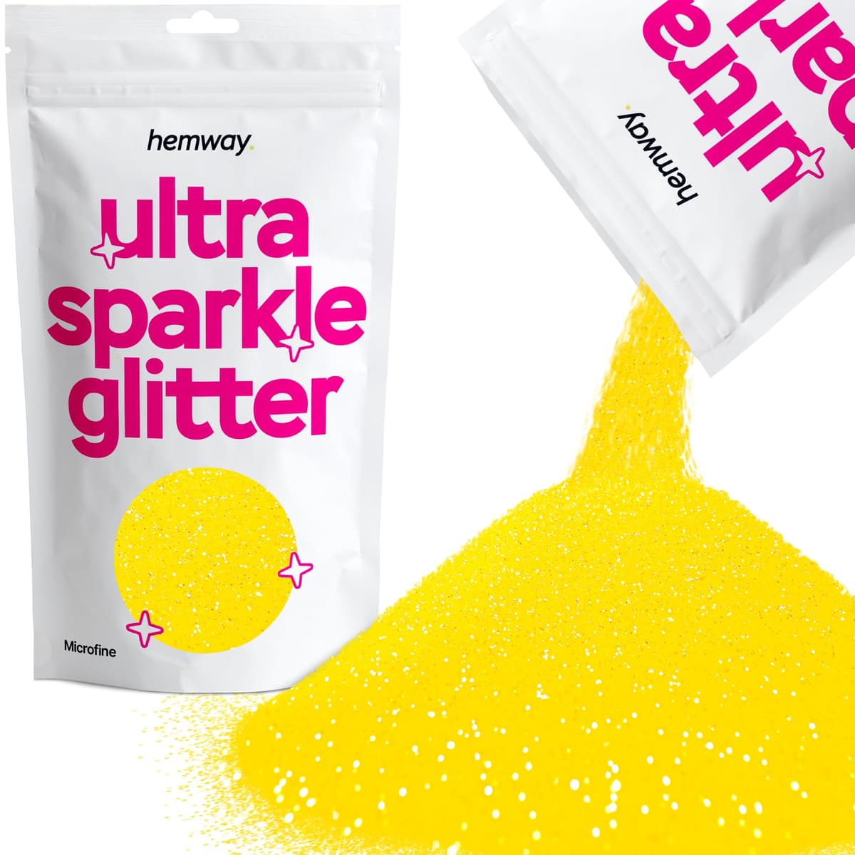 Hemway Ultra Sparkle Glitter Baby Pink Iridescent 100g Fine | Glitter for Arts & Craft, Makeup, Nail Art, Crafting, Card Making, Sparkle Decoration — view 52