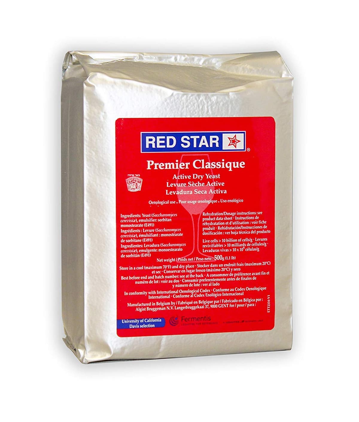Red Star Premier Blanc 500g Brick — view 2