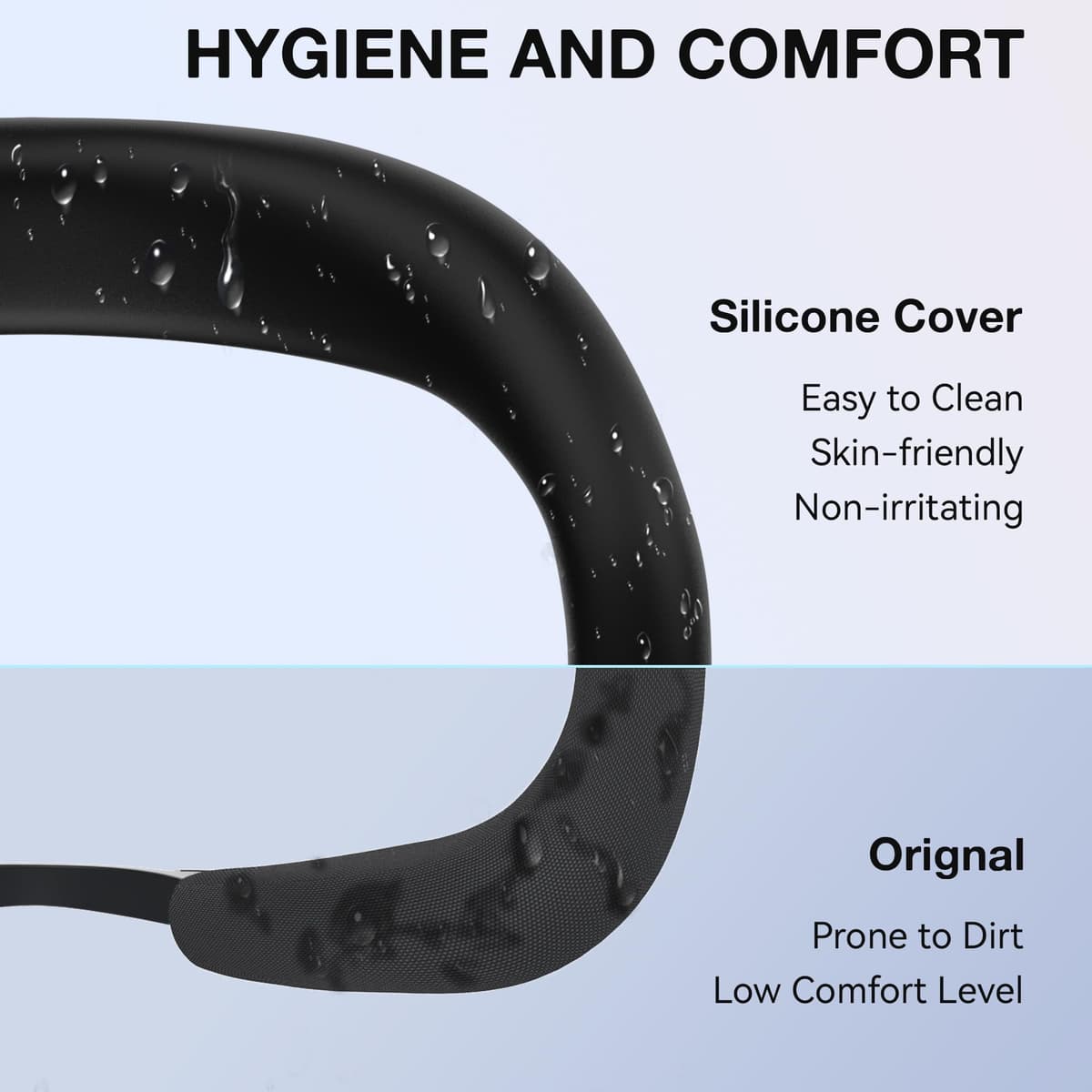 APEXINNO Silicone Face Cover for Meta Quest 3 Facial Interface, Face Pad Cushion for Oculus Quest 3 Accessories, VR Face Mask, Sweatproof — view 2