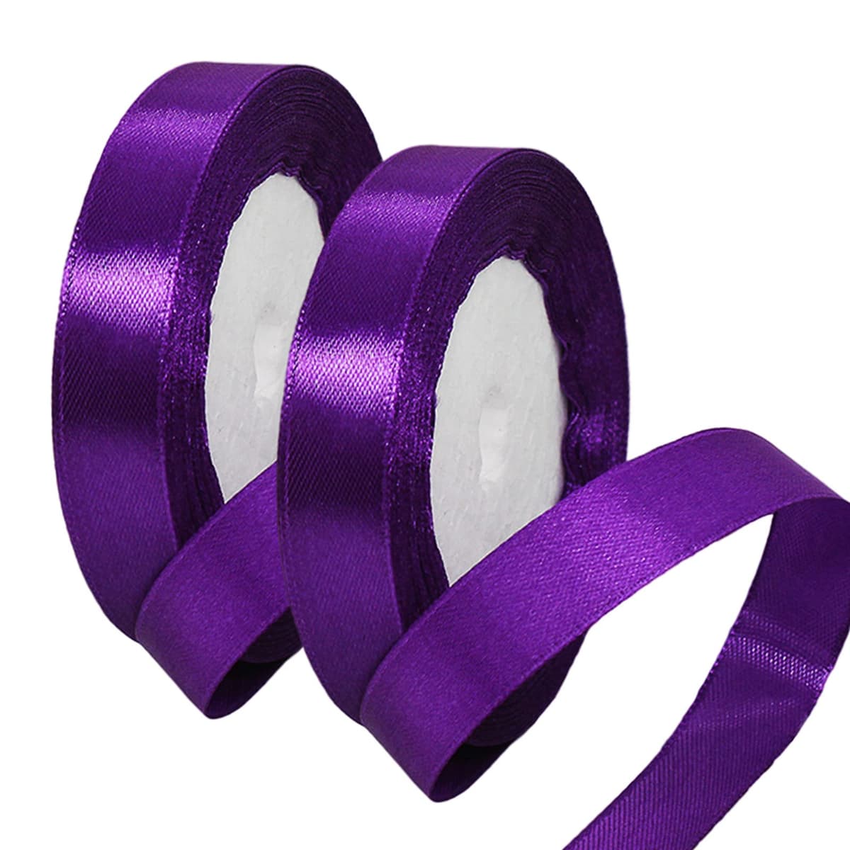 40mm Wide White Ribbon Thick Wedding Car Ribbon 22m, 1.5 inch Thick White Satin Ribbon for Gift Wrapping Wedding Car Christmas Birthday Cake Hair Bow Florist Bouquet Crafts Decorations — view 184