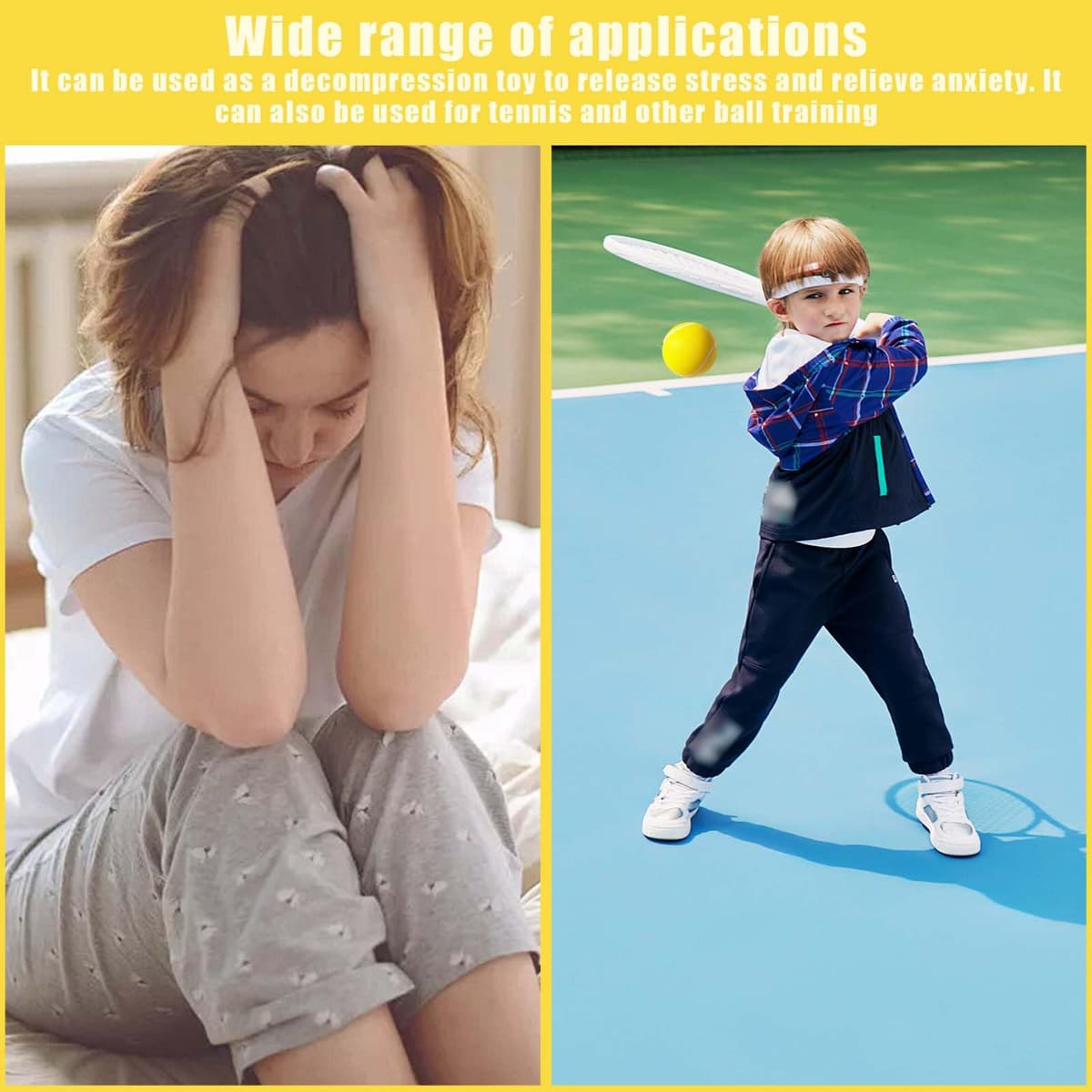 12 Piezas Pelotas Deportivas de Espuma, Pelotas Inflables, Bolas Tenis Espuma — view 4