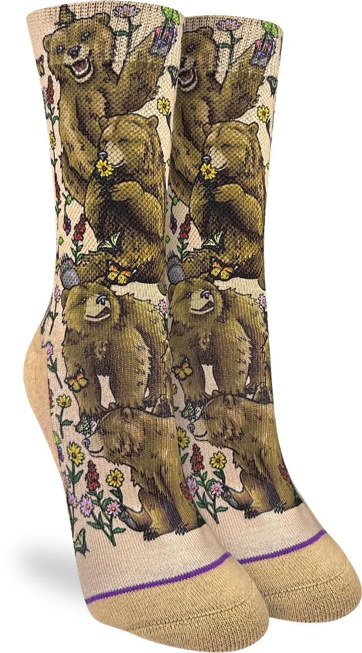 Good Luck Sock Women's Floral Dinosaurs Socks, Shoe Size 5-9 — view 170