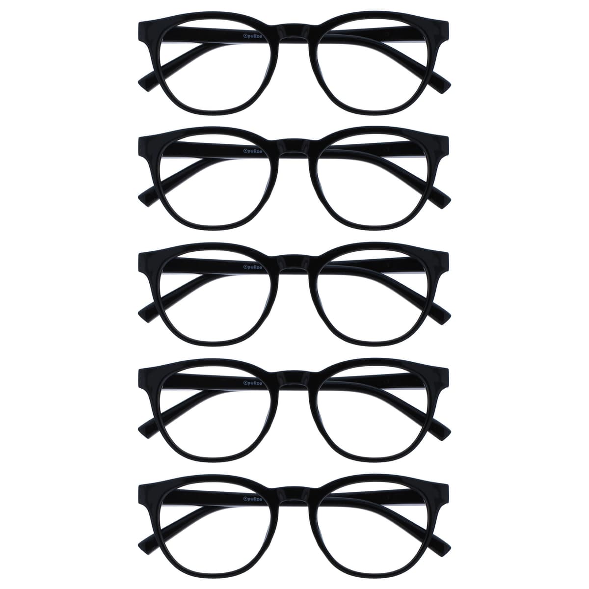 OPULIZE Blu Gafas con Bloqueo de Luz Azul Montura Redonda Azul Bisagras de Muelle Mejoran el Sueño Ordenador Gaming Antirreflejante Hombre Mujer B5-3 +0.00 — view 26