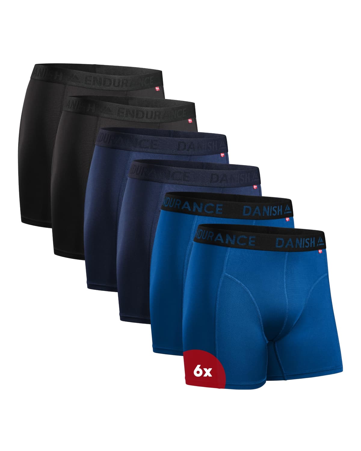 DANISH ENDURANCE Calzoncillos tipo bóxer de rendimiento para hombre (paquete de 6) – Absorbe la humedad, comodidad de secado rápido con ajuste extralargo — view 8