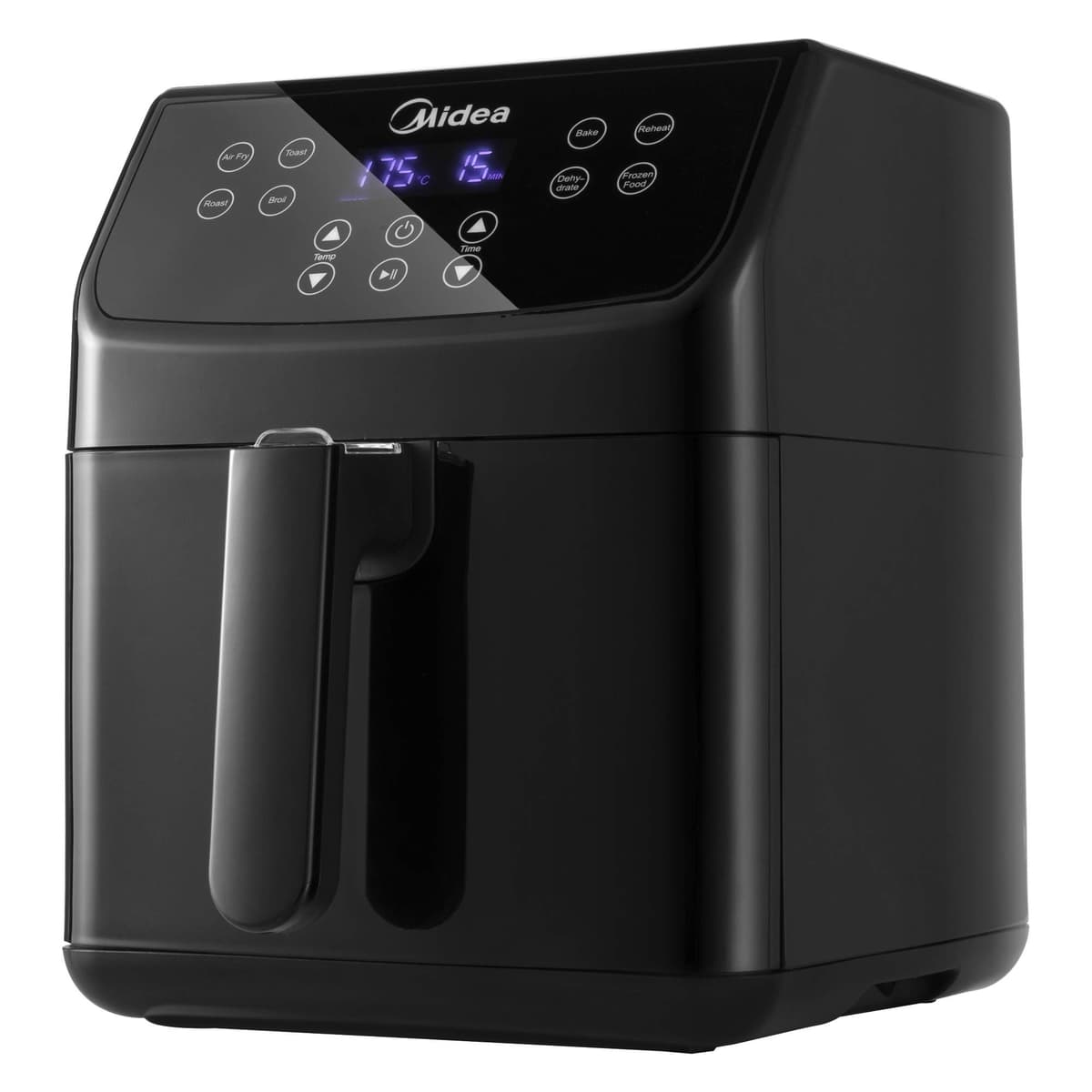 Midea Compact 2L Air Fryer – 12 Preset Menus, Adjustable Timer, 80-200°C Temperature Control, 1150W, Dishwasher-Safe Non-Stick Basket, BPA-Free, Space-Saving Design – Ideal for Small Kitchens (Black) — view 10