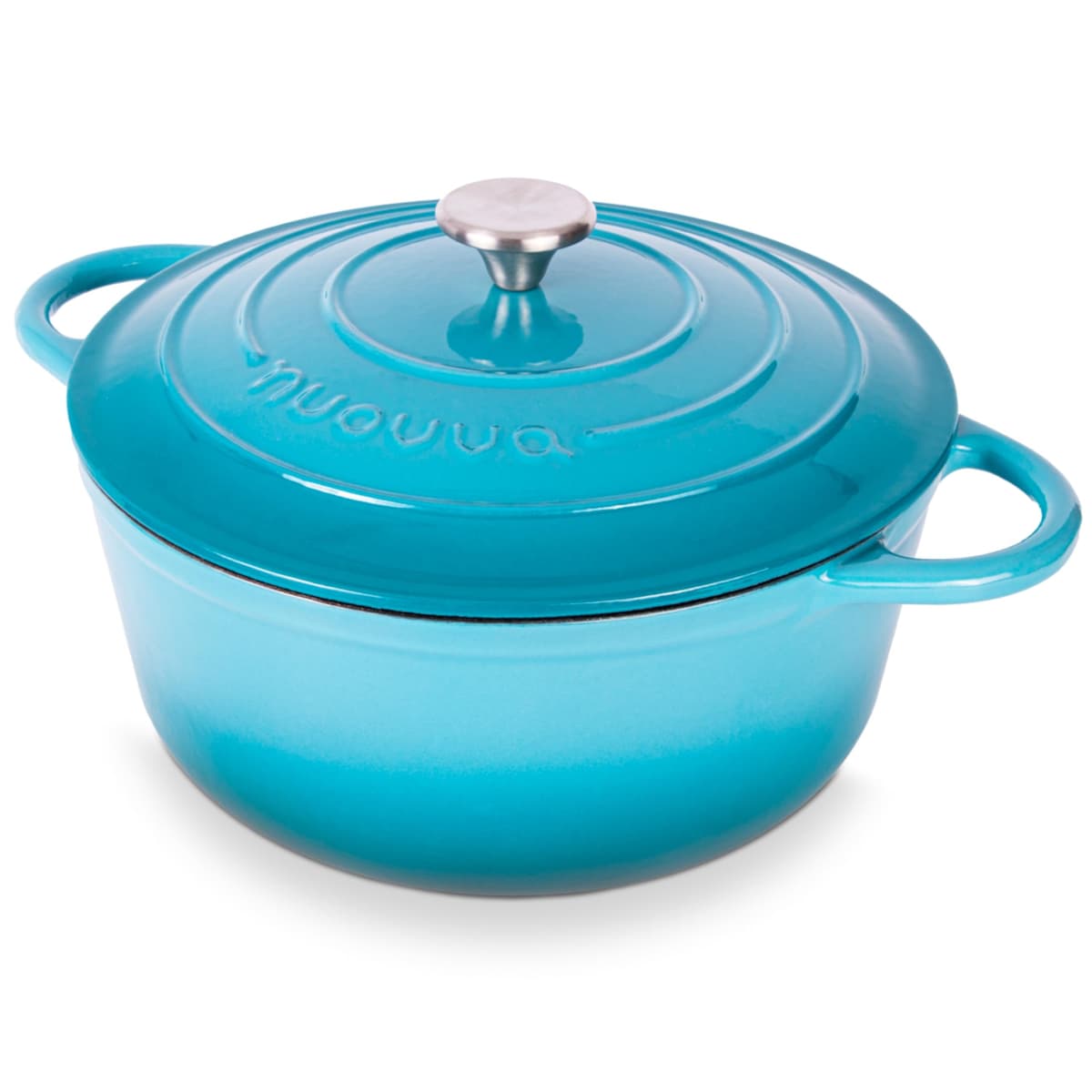 Nuovva Enamelled Cast Iron Dutch Oven Pot with Lid – 5 Quart Casserole Dish – Ceramic Dutch Oven for Bread Baking, Roasting, Braising & Stews – Oven Safe up to 500°F – 24cm Orange — view 35