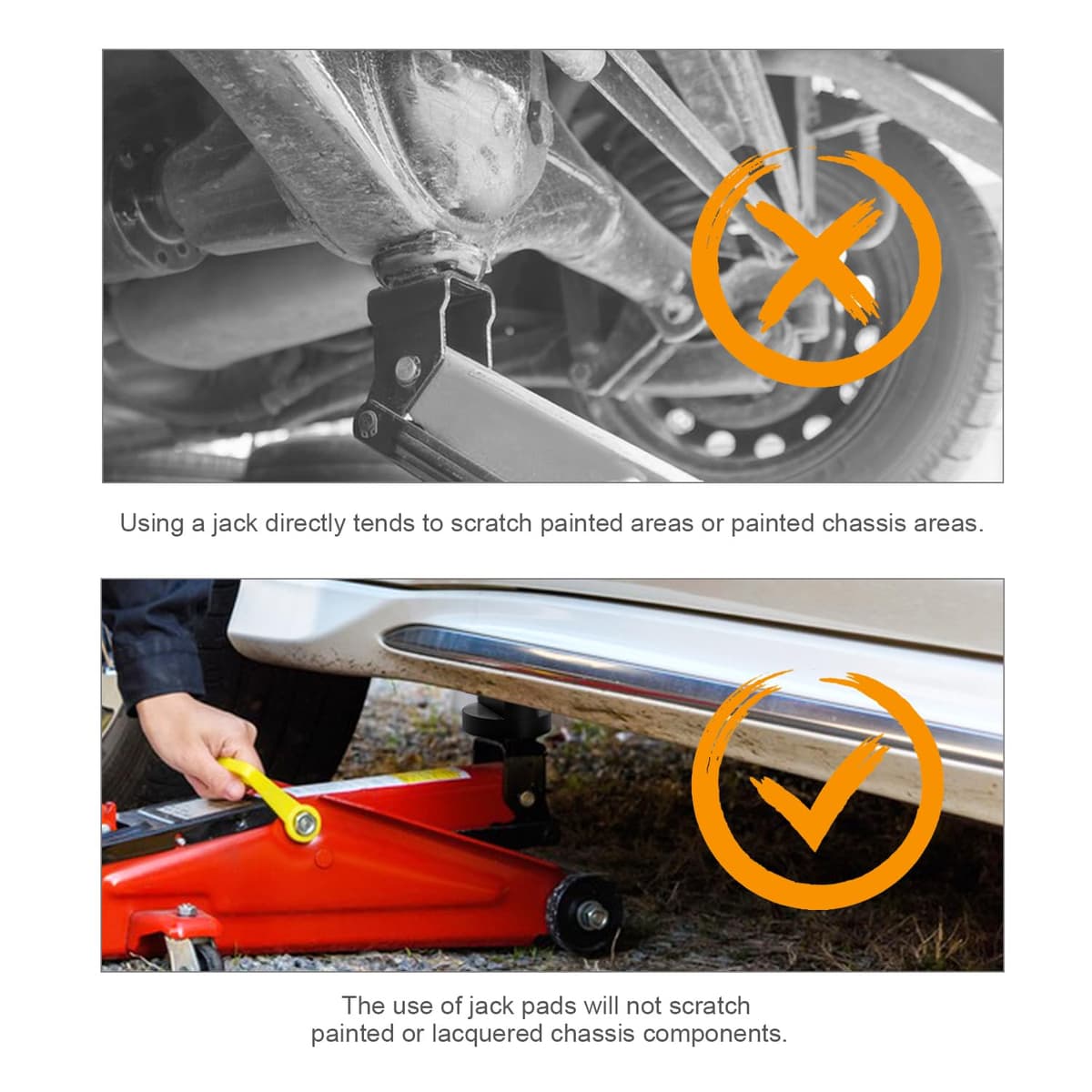 2 Piezas Bloque de Soporte y Almohadilla de Goma para Gato Hidráulico de Coche - Compatible Con Audi TT RS R8 A6 A7 — view 5