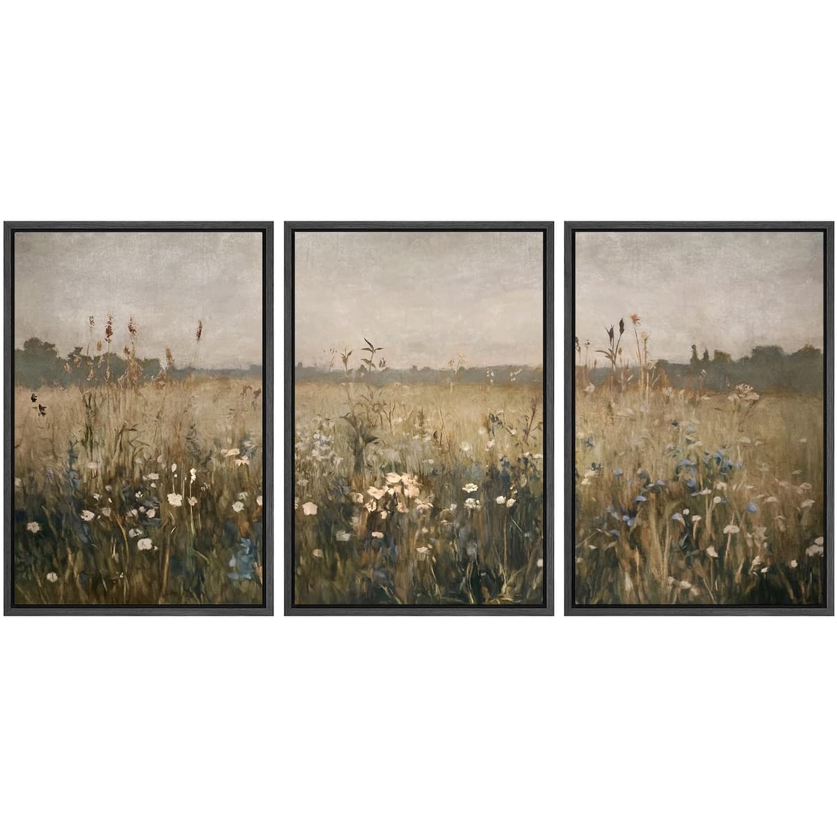 SIGNWIN Framed Canvas Print Wall Art Set Coastal Serenity Abstract Seaside Illustrations Modern Art Decorative Rustic Calm/Zen for Living Room, Bedroom, Office - 24"x36"x3 Natural — view 94