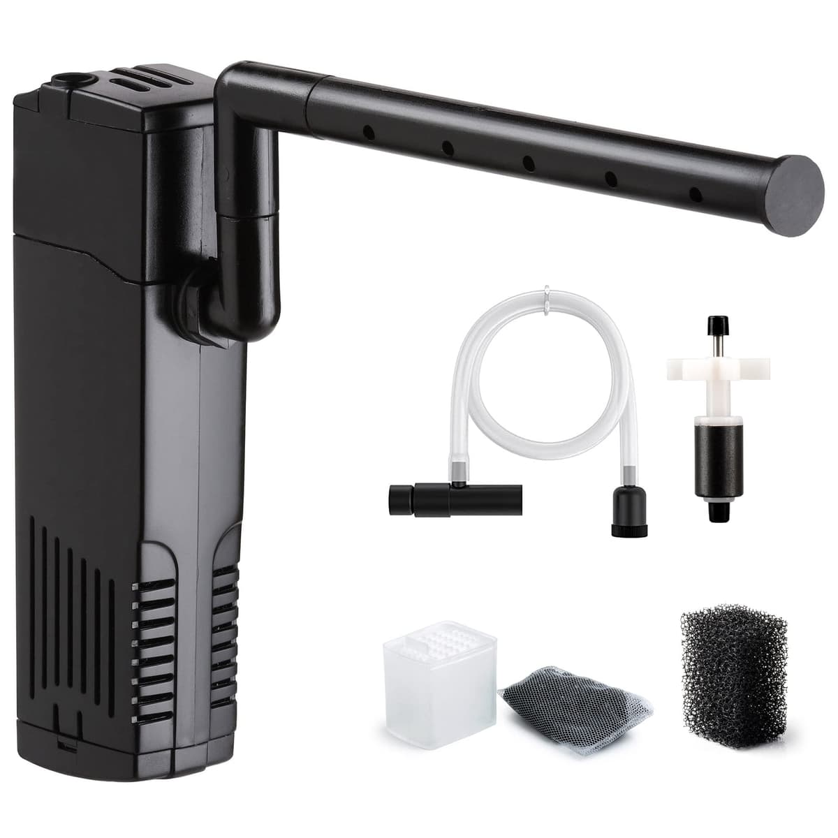 NICREW Filtro para Acuario 40 L, Filtro Acuario Interno con Carbón Activado de Flujo 200 L/H, Filtros Internos para Acuarios, 5 W — view 10