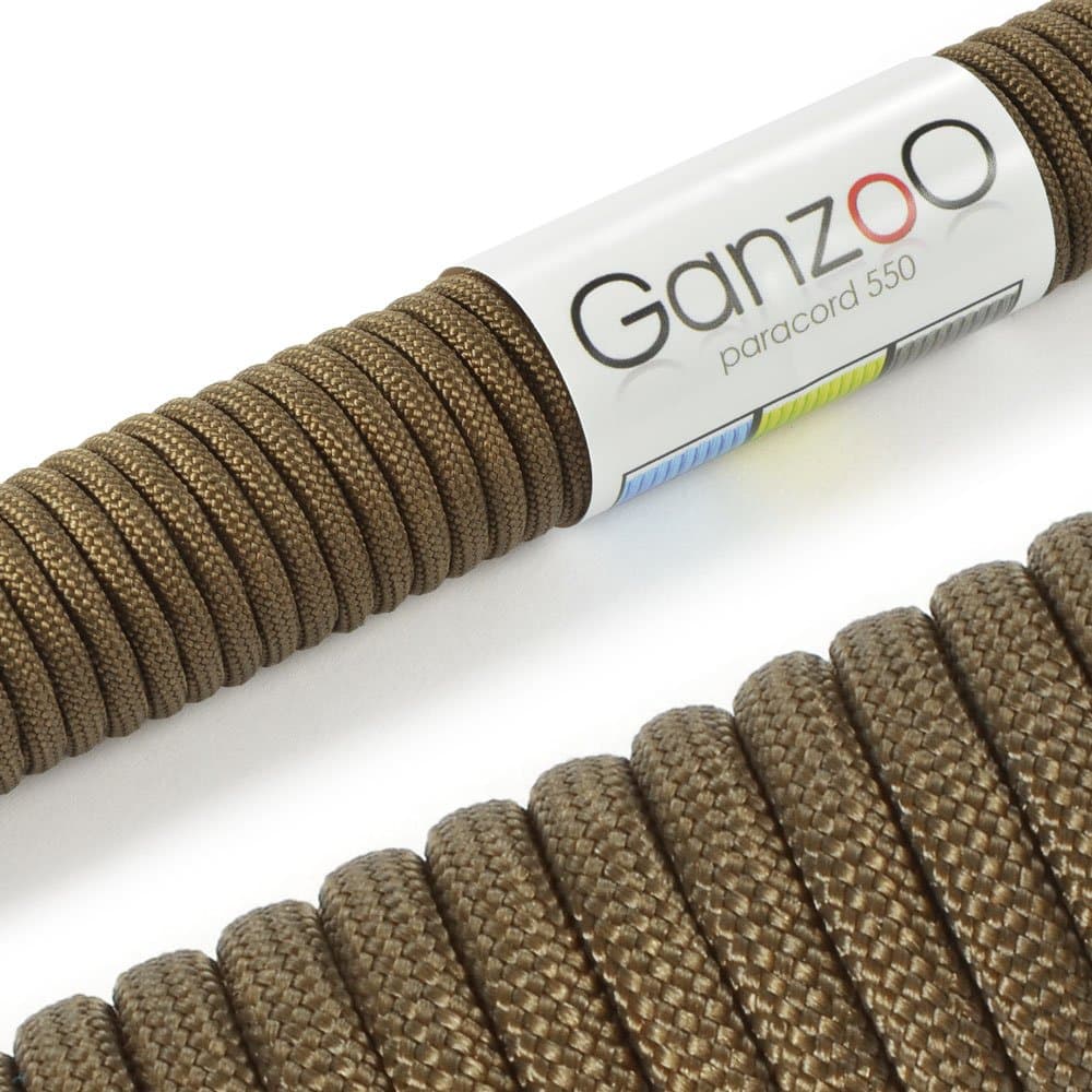 Ganzoo Paracord 550, Cuerda de 4 mm, 30 Metros, Poliéster, Tipo 3-7 Hilos Interiores, Correa de Perro Collar Pulsera, Camping Supervivencia y Cuerda Multiusos, Verde Oscuro — view 34