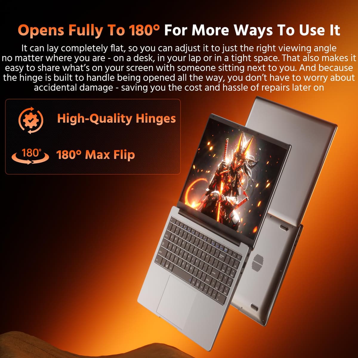 15.6" Laptop Computer, 8GB RAM 256GB SSD Celeron N4000(up to 2.6GHz) Laptop Win 11 Office Suite FHD IPS sRGB Notebook 2.4G&5G WiFi BT 4.2 HDMI USB 3.0 5000mAh Battery for Home Student Business — view 6
