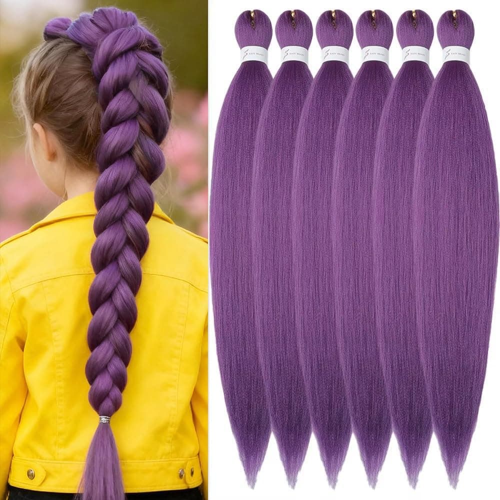 YDDM Capelli Per Treccine Africane Azul Extension Treccine Texture Yaki Easy Install per Principianti 26 Pollici 3 Pezzi Capelli Leggeri e Naturali per Box Braids, Twist e Crochet — view 46