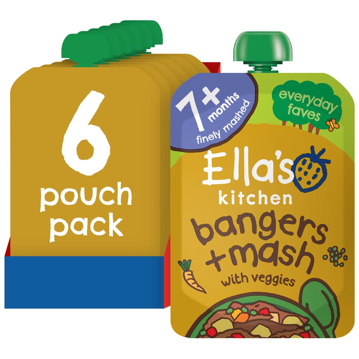 Ella's Kitchen Stage 2 from 7 Months Organic Wonderfully Warming Beef Stew with Spuds 130 g (Pack of 6) — view 3