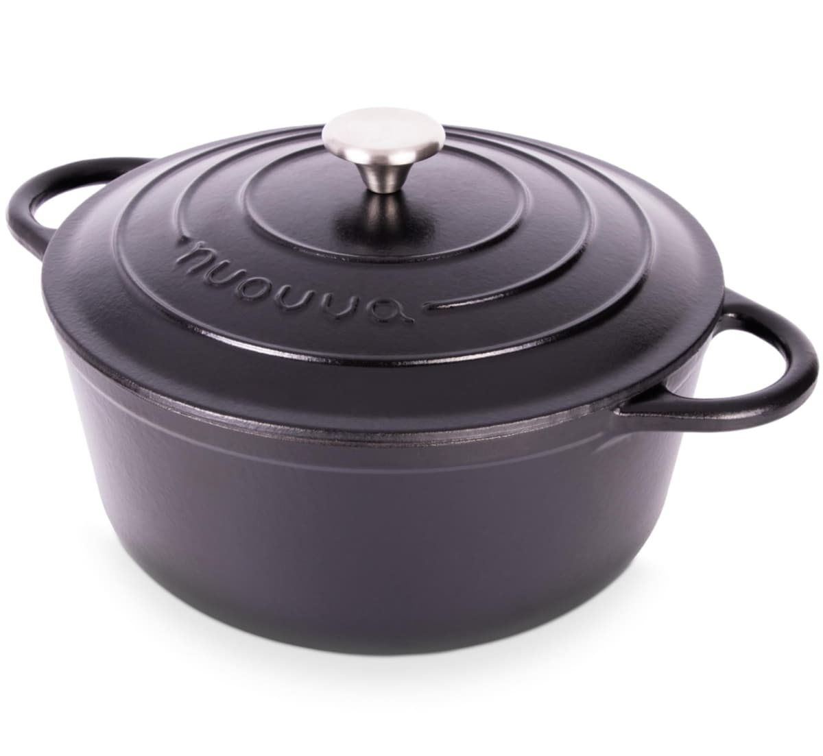 Nuovva Enamelled Cast Iron Dutch Oven Pot with Lid – 5 Quart Casserole Dish – Ceramic Dutch Oven for Bread Baking, Roasting, Braising & Stews – Oven Safe up to 500°F – 24cm Orange — view 18