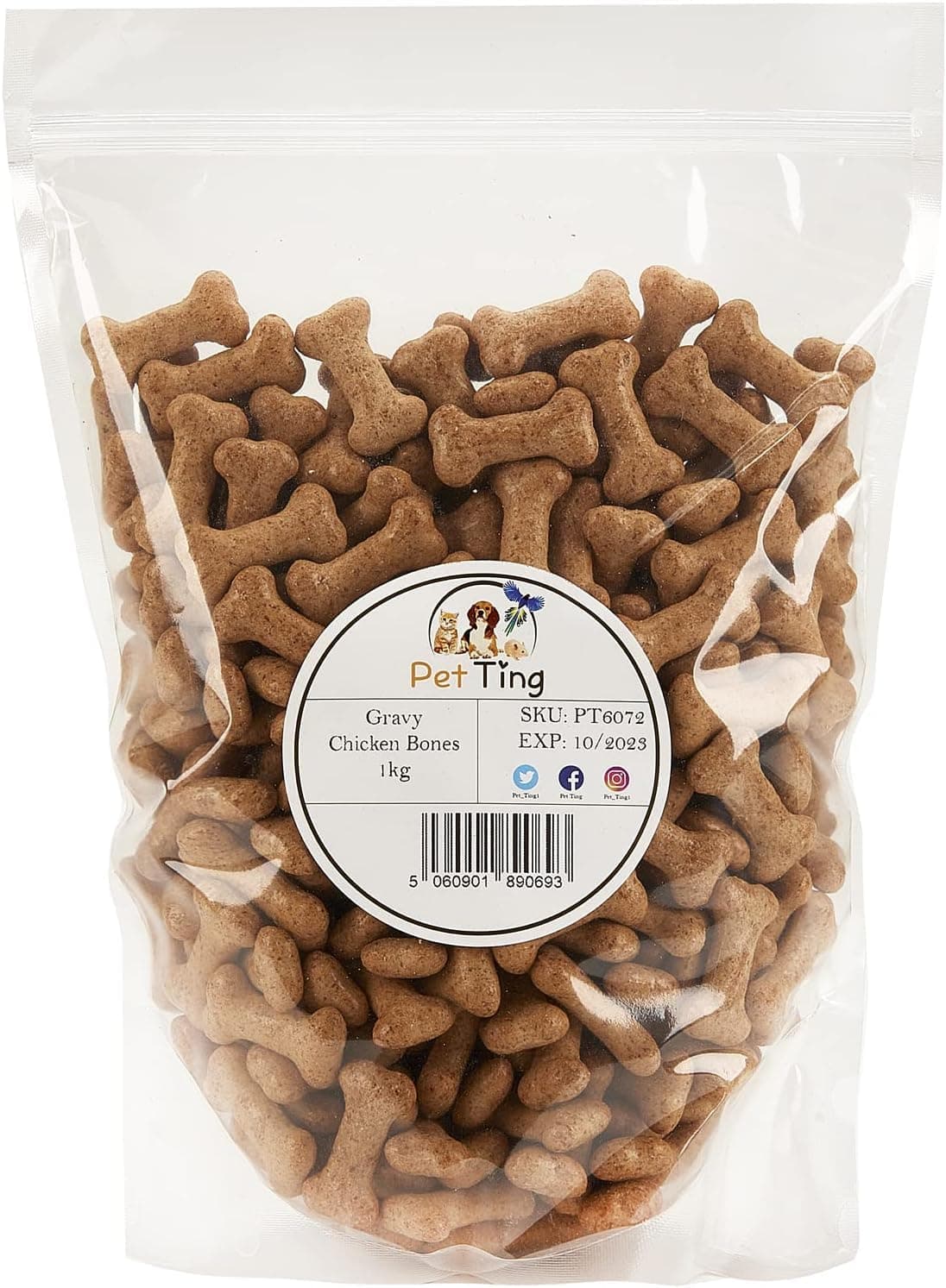 Premium Charcoal Bones Dog Biscuit 1kg (Large Charcoal Bones) — view 3