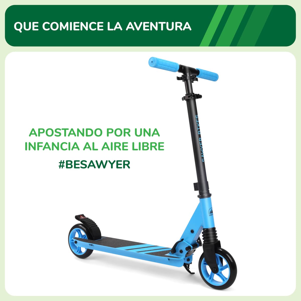 Sawyer Bikes - Patinete Ajustable y Plegable - Niños 6 a 12 Años — view 2