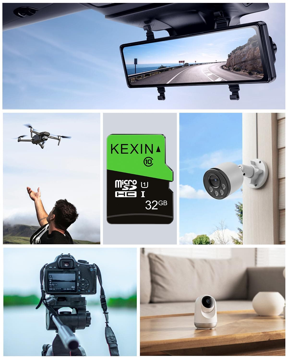 KEXIN Micro SD Card 32GB 3 Pack MicroSDHC Memory Card Class 10 High Speed Card Micro SD 32 GB UHS-I TF Card, C10, U1, SD Adapter Include — view 8