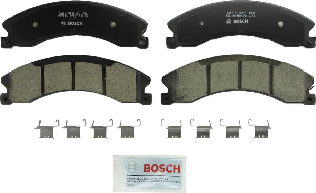Bosch BC914 QuietCast Premium Ceramic Disc Brake Pad Set For: Acura ILX; Honda Accord, Civic, CR-V, Element, Fit, Front — view 14