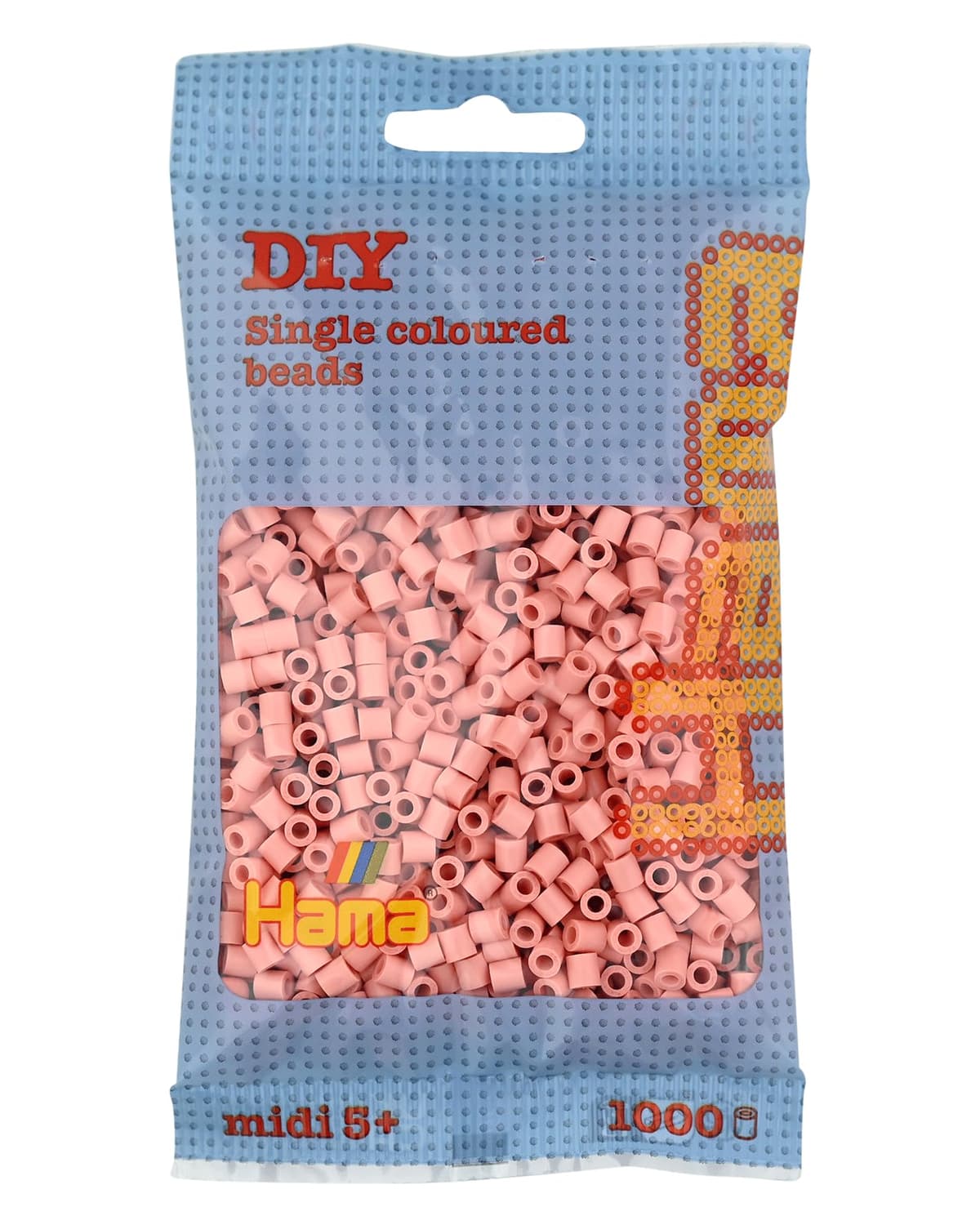 HAMA Bolsa de perlas | Aprox. 1000 cuentas midi fusibles para manualidades y mosaicos | Perlas de fusión para niños creativos 5+ | Juego de arte y decoración | Beige — view 11